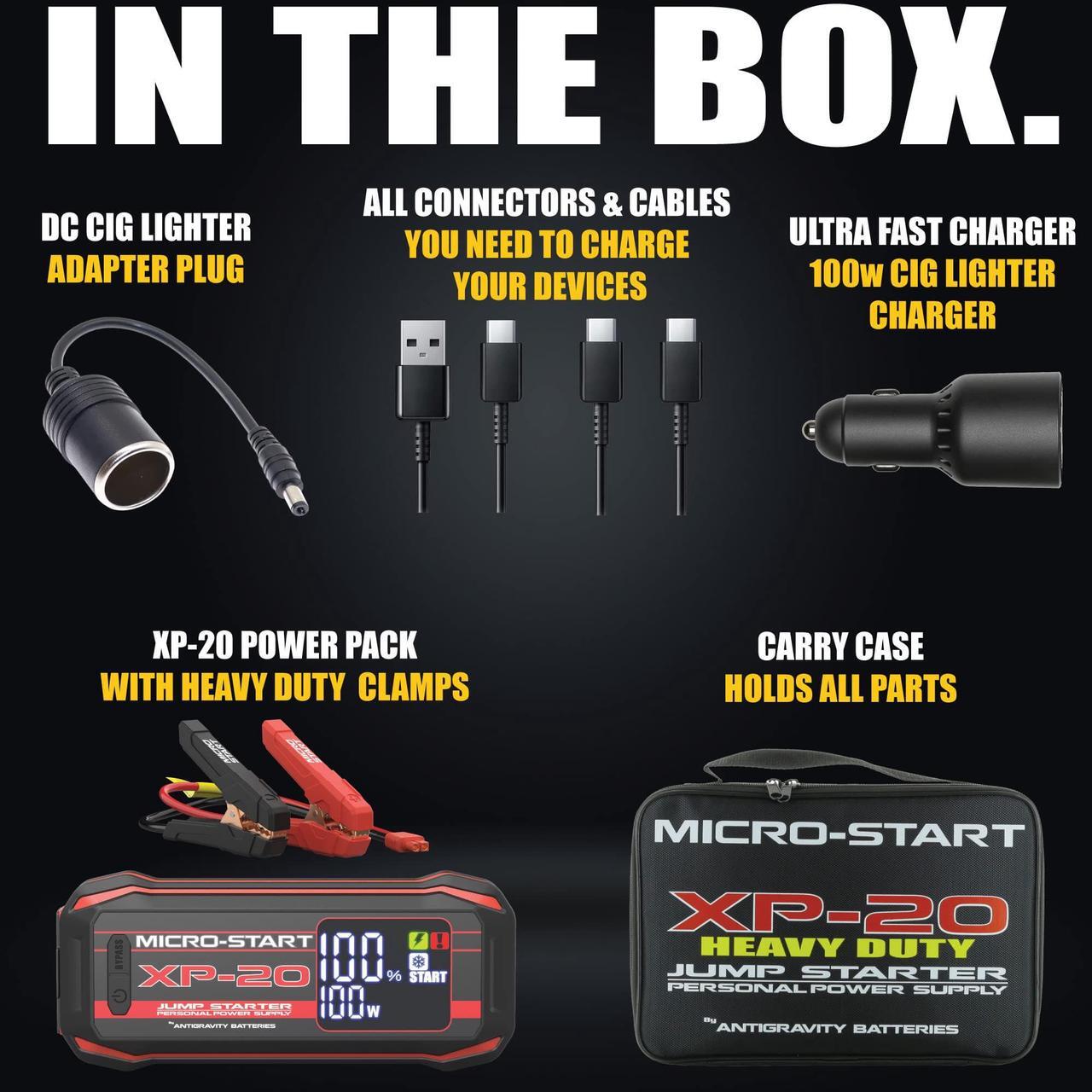 Alt view image 7 of 7 - Antigravity XP-20 MICRO-START Lithium Jump-Starter Portable Power Supply PPS
