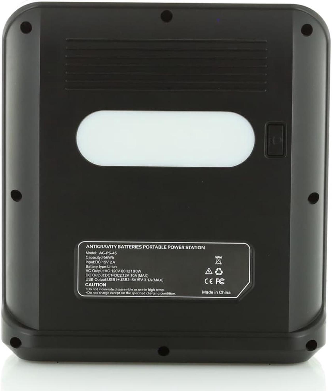 Alt view image 4 of 5 - Antigravity Batteries PS-45 Portable Power Station 166Wh Lithium Battery 45000mAh, 110V/200W AC Outlets ecoflow for Outdoor Camping,Home Backup,Emergency,RV