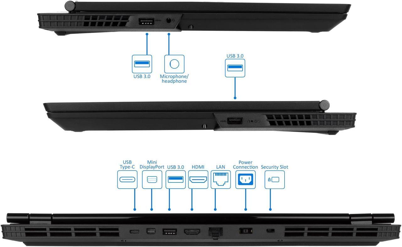 Alt view image 5 of 7 - Lenovo Legion Y530 Gaming Laptop, 15.6" FHD Display, Intel 6-Core i7-8750H Upto 4.1GHz, 32GB RAM, 2TB NVMe SSD + 1TB HDD, GTX 1050 Ti 4GB, HDMI, MiniDP, Backlit Keys, Wi-Fi, Bluetooth, Windows 10 Pro