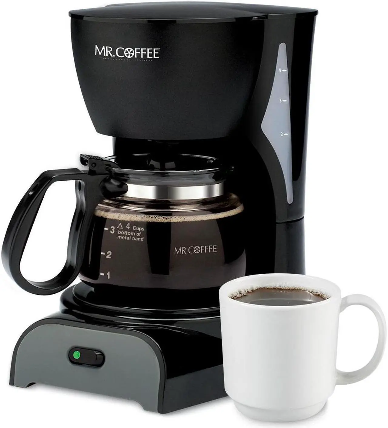 Alt view image 6 of 13 - MR.COFFEE DR5-NP 4-Cup Drip Coffeemaker - Black
