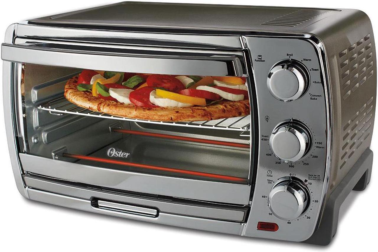 Main image of Oster Convection Countertop Oven - 1300 W - Toast, Pizza, Broil - Silver