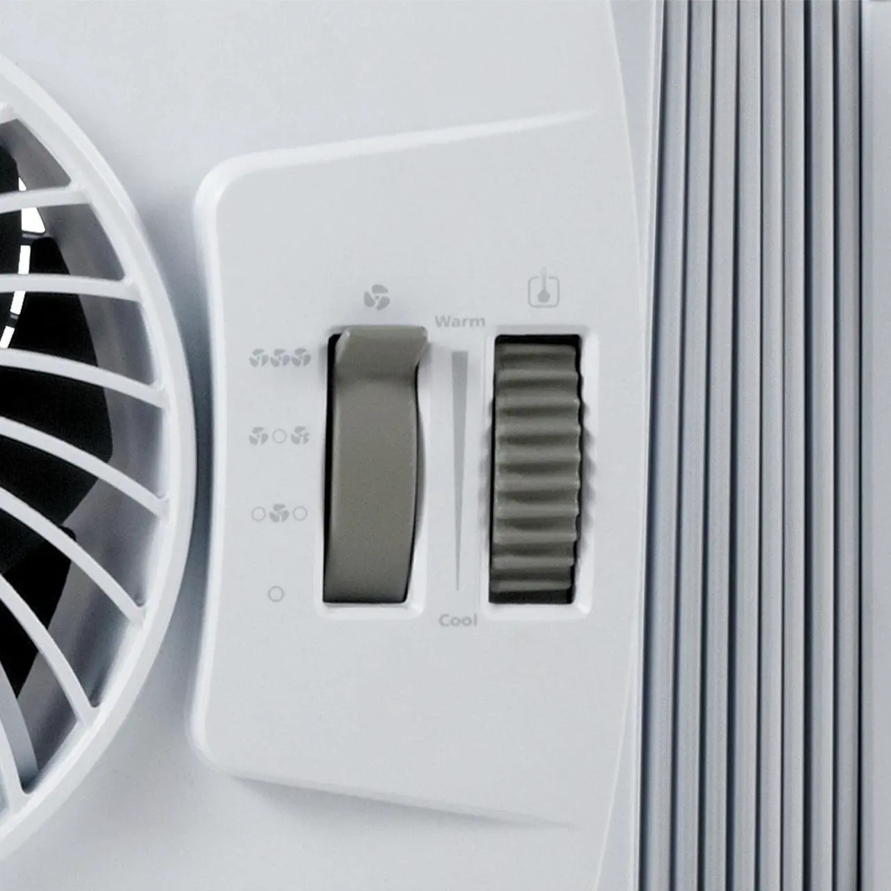 Main image of Bionaire Thin Window Fan with Comfort Control Manual Thermostat BWF0502M-WM