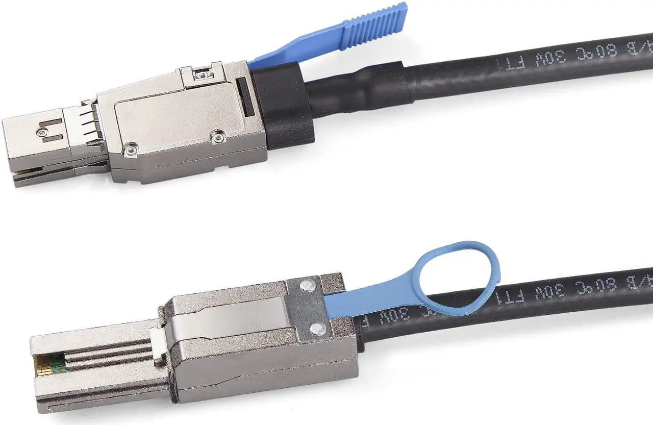 Alt view image 7 of 7 - 10Gtek 6Gbps External Mini SAS HD SFF-8644 to SFF-8088 Hybrid  Cable 30AWG Network Ethernet Cables 3.28 ft.