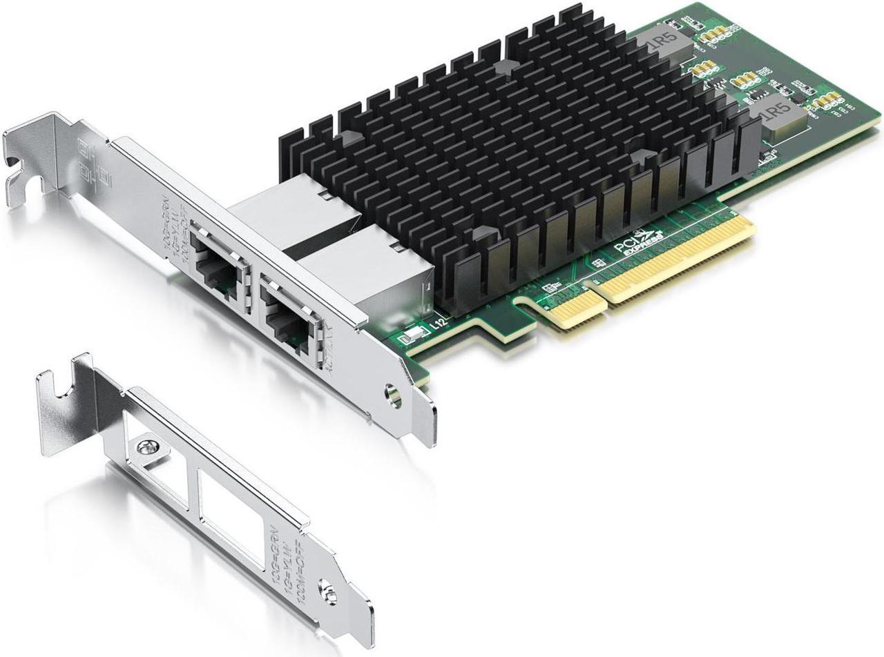 Main image of 10Gtek For Intel X540-T2 Ethernet Adapter with Intel X540 Controller, 10Gb Ethernet Network Card, Dual Port RJ45 Copper, PCI Express 10Gb Nic Ethernet LAN Adapter