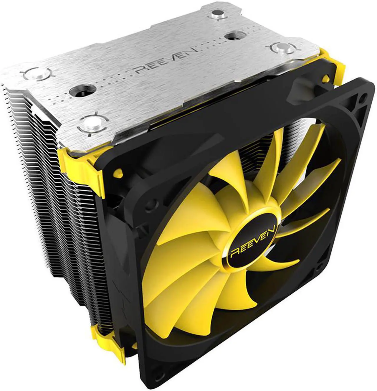 Alt view image 2 of 10 - Reeven Justice High Performance 6 Heatpipes Copper Base 120mm CPU cooler