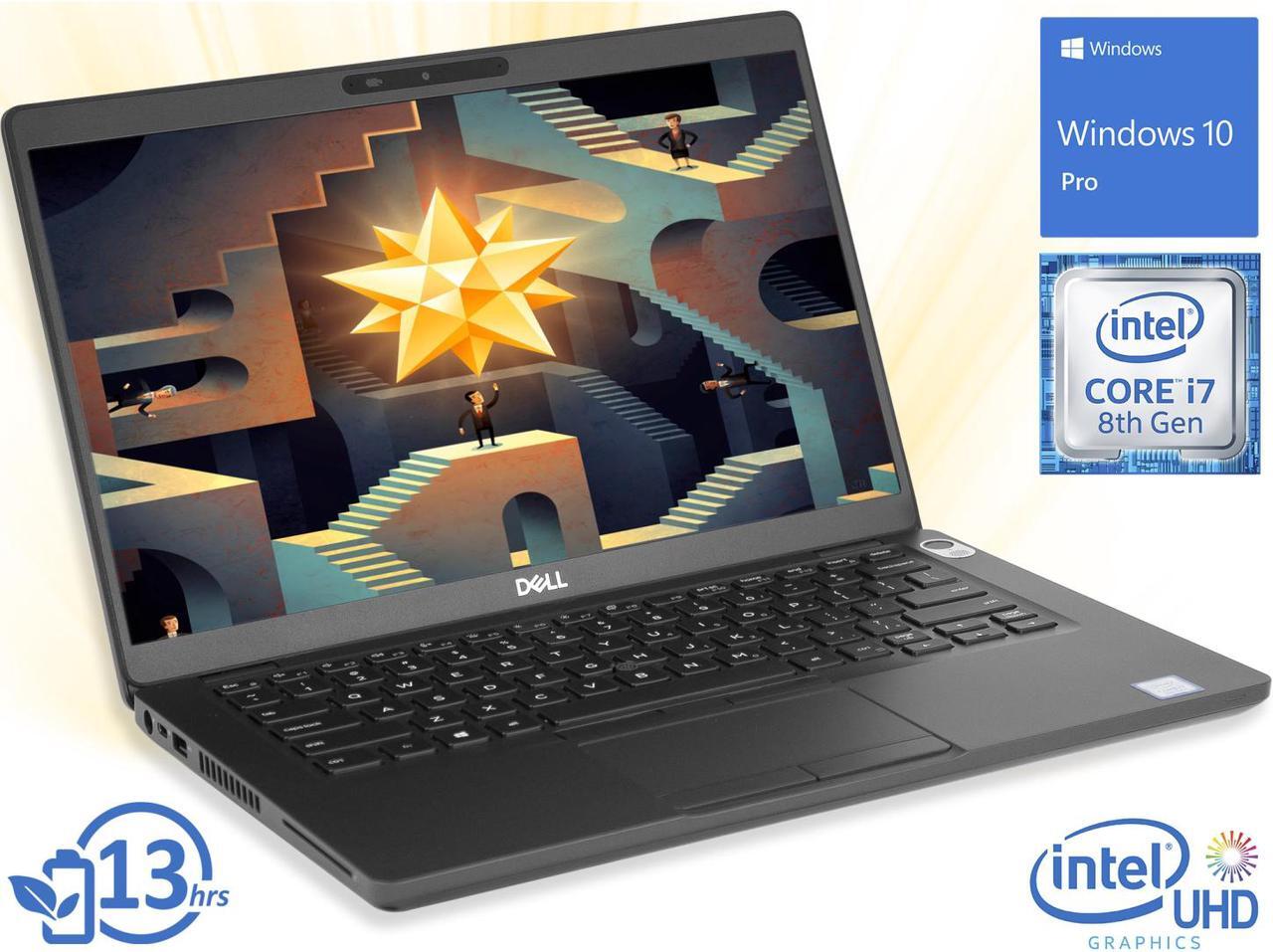 Main image of Dell Latitude 5400 Notebook, 14" FHD Touch Display, Intel Core i7-8665U Upto 4.8GHz, 16GB RAM, 512GB NVMe SSD, HDMI, DisplayPort via USB-C, Card Reader, Wi-Fi, Bluetooth, Windows 10 Pro