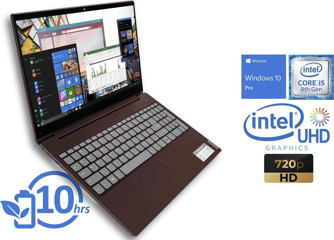 Main image of Lenovo IdeaPad S340 Notebook, 15.6" HD Display, Intel Core i5-8265U Upto 3.9GHz, 8GB RAM, 256GB NVMe SSD, HDMI, Card Reader, Wi-Fi, Bluetooth, Windows 10 Pro