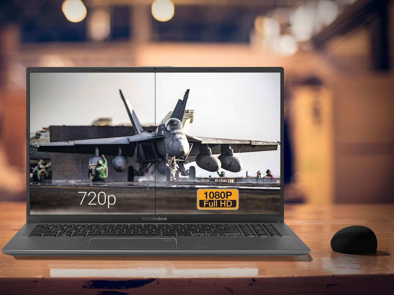 Alt view image 2 of 7 - ASUS VivoBook F512DA Notebook, 15.6" FHD Display, AMD Ryzen 3 3200U Upto 3.5GHz, 12GB RAM, 512GB NVMe SSD, Vega 3, HDMI, Card Reader, Wi-Fi, Bluetooth, Windows 10 Pro