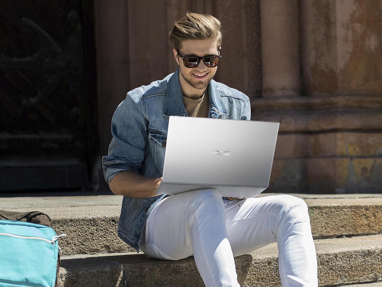 Alt view image 6 of 7 - ASUS Vivobook Notebook, 15.6" FHD Display, AMD Ryzen 5 3500U Upto 3.7GHz, 8GB RAM, 256GB NVMe SSD, Vega 8, HDMI, Card Reader, Wi-Fi, Bluetooth, Windows 10 Pro