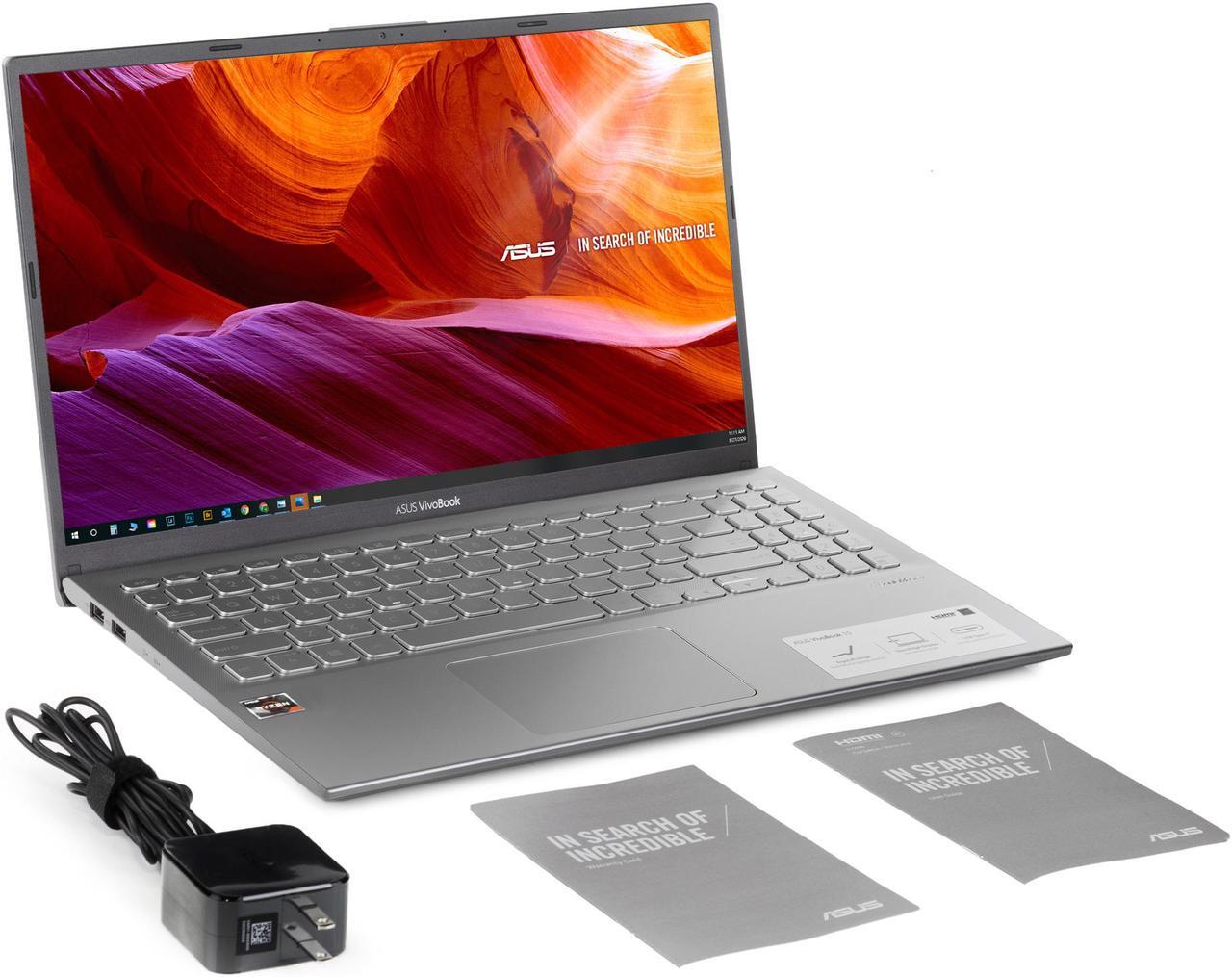Alt view image 7 of 7 - ASUS Vivobook Notebook, 15.6" FHD Display, AMD Ryzen 5 3500U Upto 3.7GHz, 8GB RAM, 256GB NVMe SSD, Vega 8, HDMI, Card Reader, Wi-Fi, Bluetooth, Windows 10 Pro