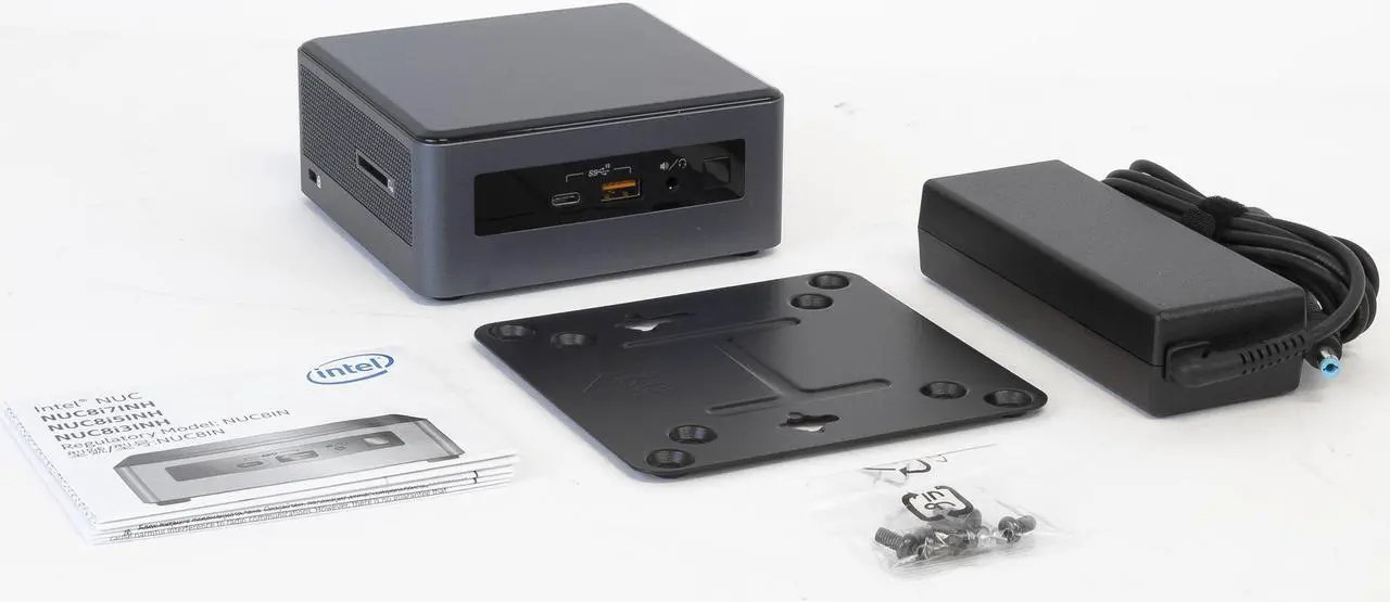 Alt view image 5 of 5 - Intel NUC8i5INHPA Mini PC, Intel Core i5-8265U Upto 3.9GHz, 8GB RAM, 1TB SSD, AMD Radeon 540X, HDMI, Mini DisplayPort, Card Reader, Wi-Fi, Bluetooth, Windows 10 Pro