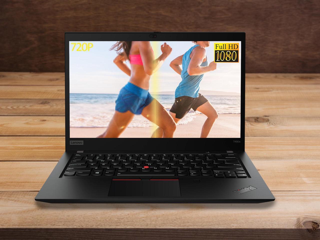 Alt view image 3 of 7 - Lenovo ThinkPad T490s Notebook, 14" IPS FHD Touch Display, Intel Core i7-8565U Upto 4.6GHz, 8GB RAM, 1TB NVMe SSD, HDMI, Thunderbolt, Wi-Fi, Bluetooth, Windows 10 Pro