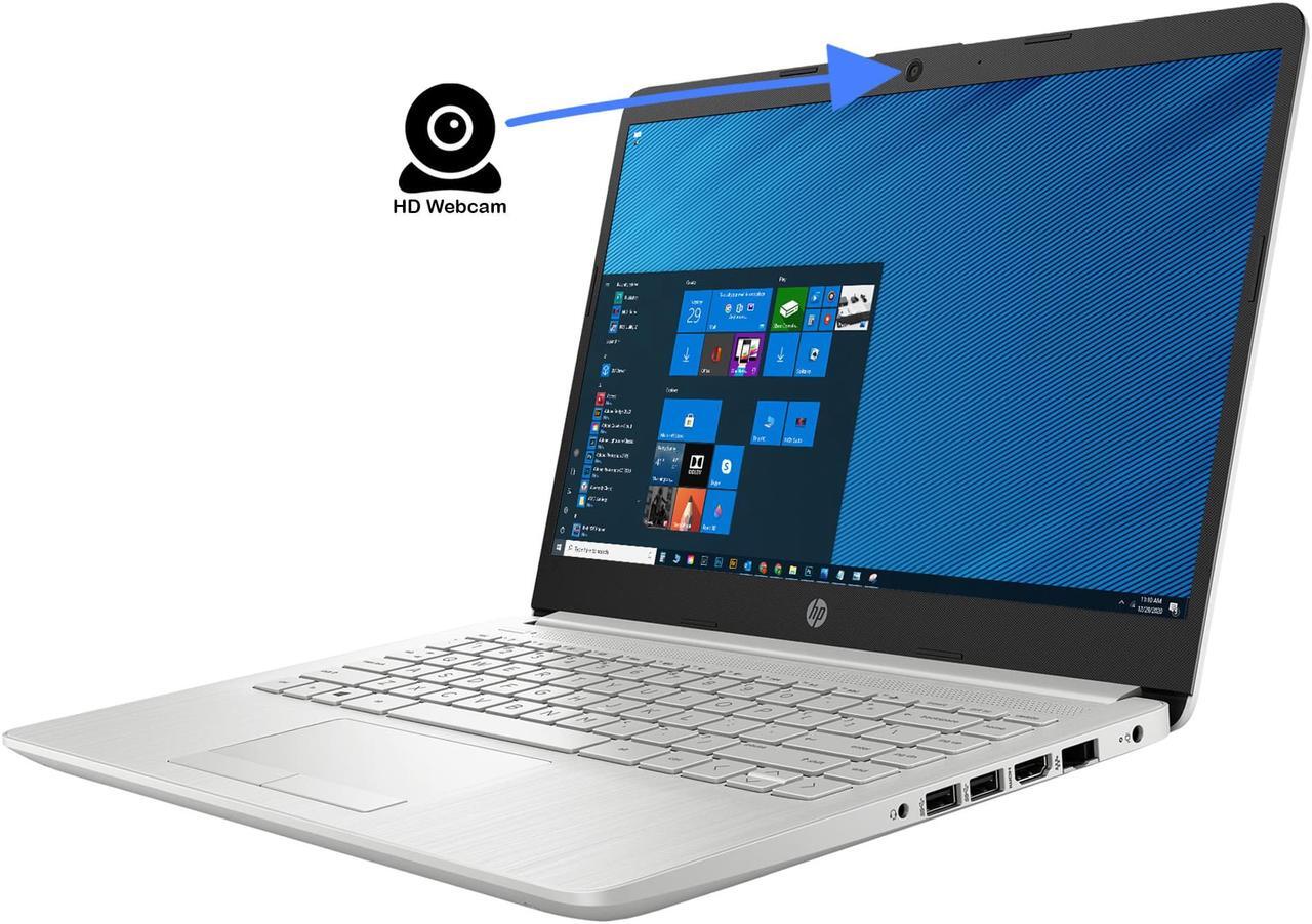 Alt view image 4 of 6 - HP 14 Notebook, 14" HD Display, AMD Ryzen 3 3250U Upto 3.5GHz, 4GB RAM, 1TB SSD, Vega 3, HDMI, Card Reader, Wi-Fi, Bluetooth, Windows 10 Pro S