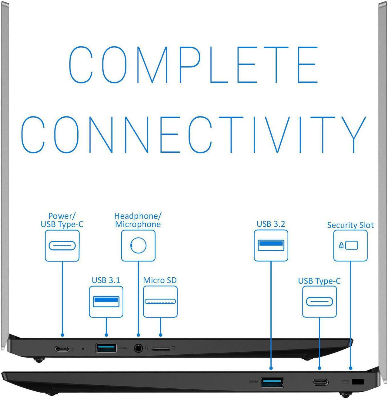Alt view image 4 of 7 - Lenovo 14E Chromebook, 14" FHD Display, AMD A4-9120C Upto 2.4GHz, 4GB RAM, 32GB eMMC, , Card Reader, Wi-Fi, Bluetooth, Chrome OS (81MH0006US)