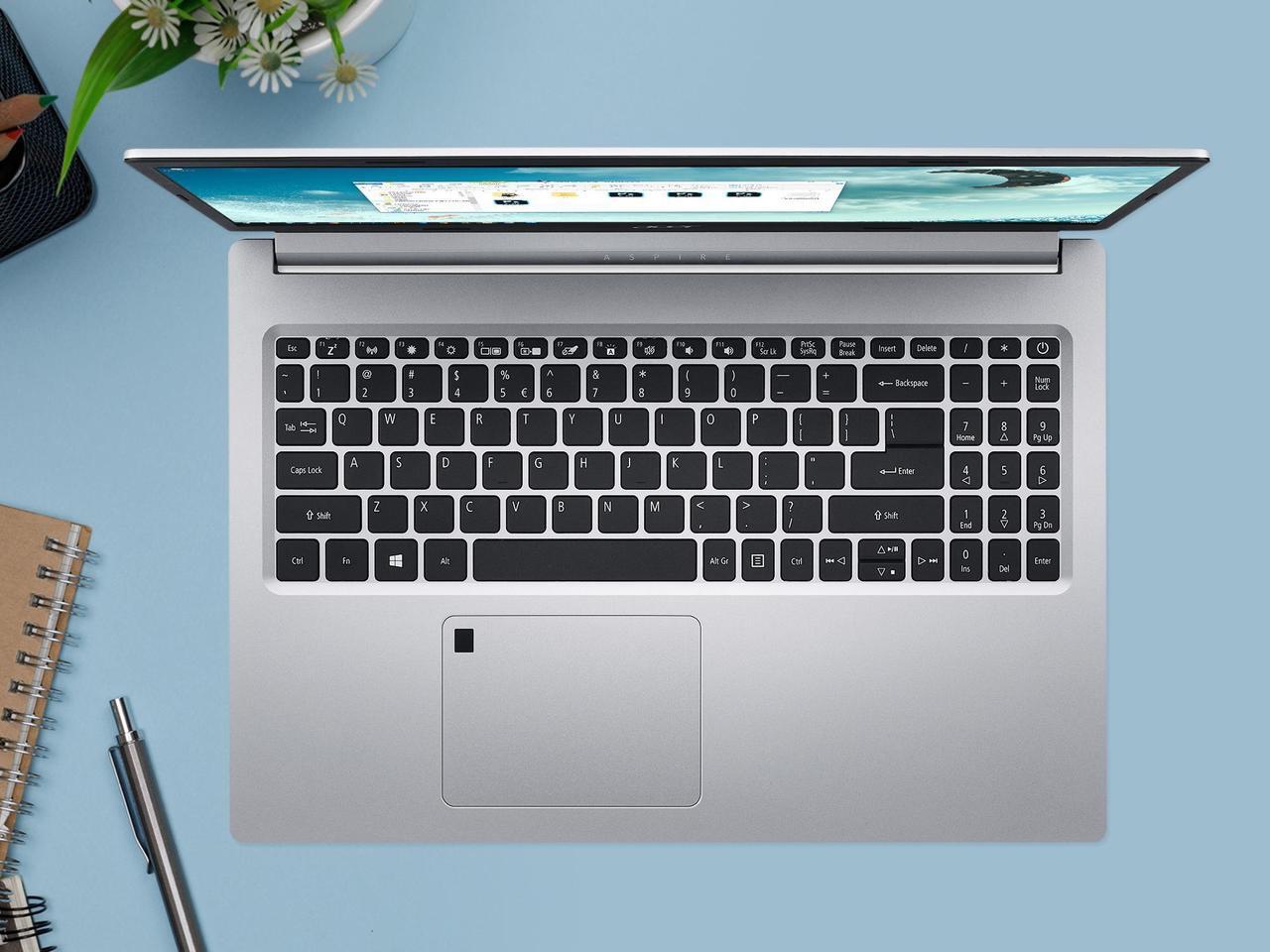 Alt view image 7 of 7 - Acer Aspire 5 Notebook, 15.6" IPS FHD Display, Intel Core i3-1005G1 Upto 3.4GHz, 4GB RAM, 256GB NVMe SSD, HDMI, Wi-Fi, Bluetooth, Windows 10 Home S