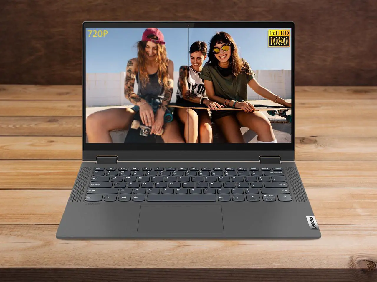 Alt view image 3 of 7 - Lenovo Flex 5 2-in-1, 14" IPS FHD Touch Display, AMD Ryzen 7 4700U Upto 4.1GHz, 8GB RAM, 1TB NVMe SSD, Vega 6, HDMI, Card Reader, Wi-Fi, Bluetooth, Windows 10 Pro