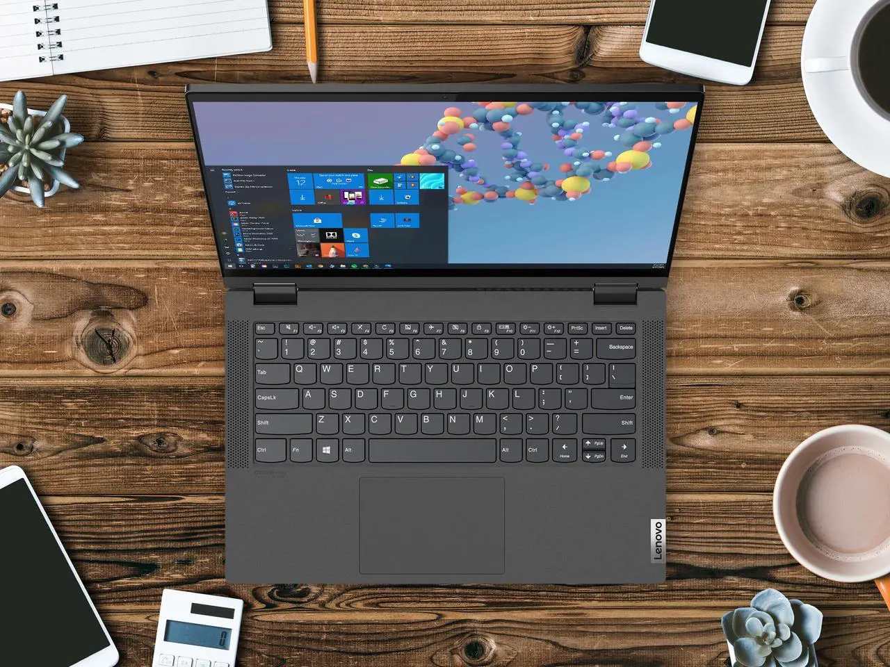Alt view image 7 of 7 - Lenovo Flex 5 2-in-1, 14" IPS FHD Touch Display, AMD Ryzen 7 4700U Upto 4.1GHz, 8GB RAM, 1TB NVMe SSD, Vega 6, HDMI, Card Reader, Wi-Fi, Bluetooth, Windows 10 Pro