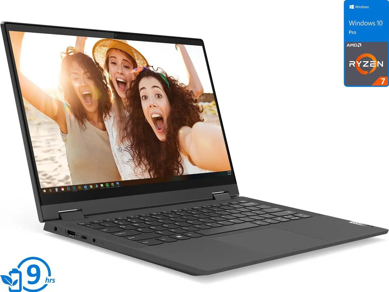 Main image of Lenovo Flex 5 2-in-1, 14" IPS FHD Touch Display, AMD Ryzen 7 4700U Upto 4.1GHz, 8GB RAM, 1TB NVMe SSD, Vega 6, HDMI, Card Reader, Wi-Fi, Bluetooth, Windows 10 Pro
