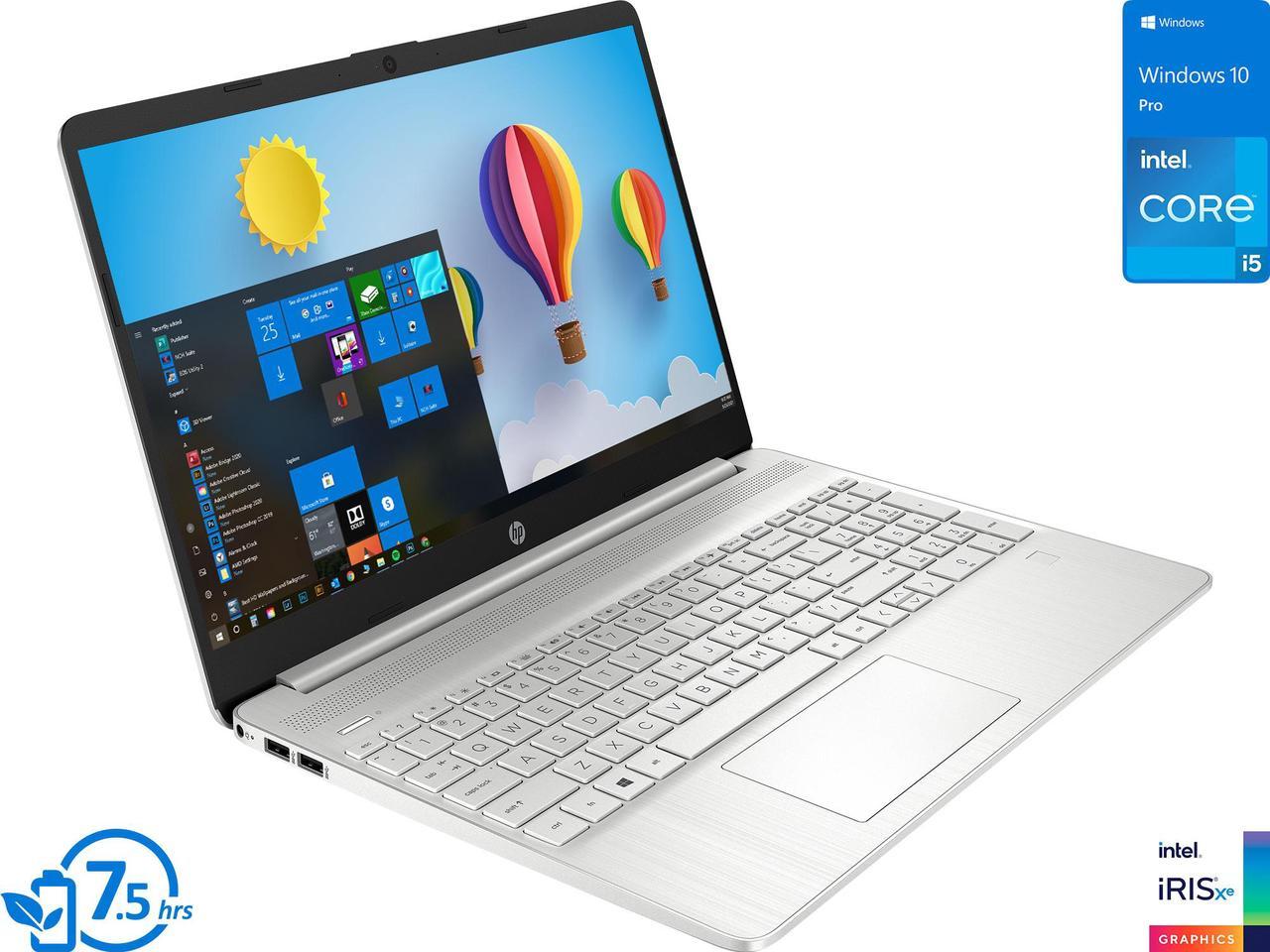 HP 15 Laptop, 15.6" IPS FHD Display, Intel Core i5-1135G7 Upto 4.2GHz, 32GB RAM, 1TB NVMe SSD, HDMI, Card Reader, Wi-Fi, Bluetooth, Windows 10 Pro S