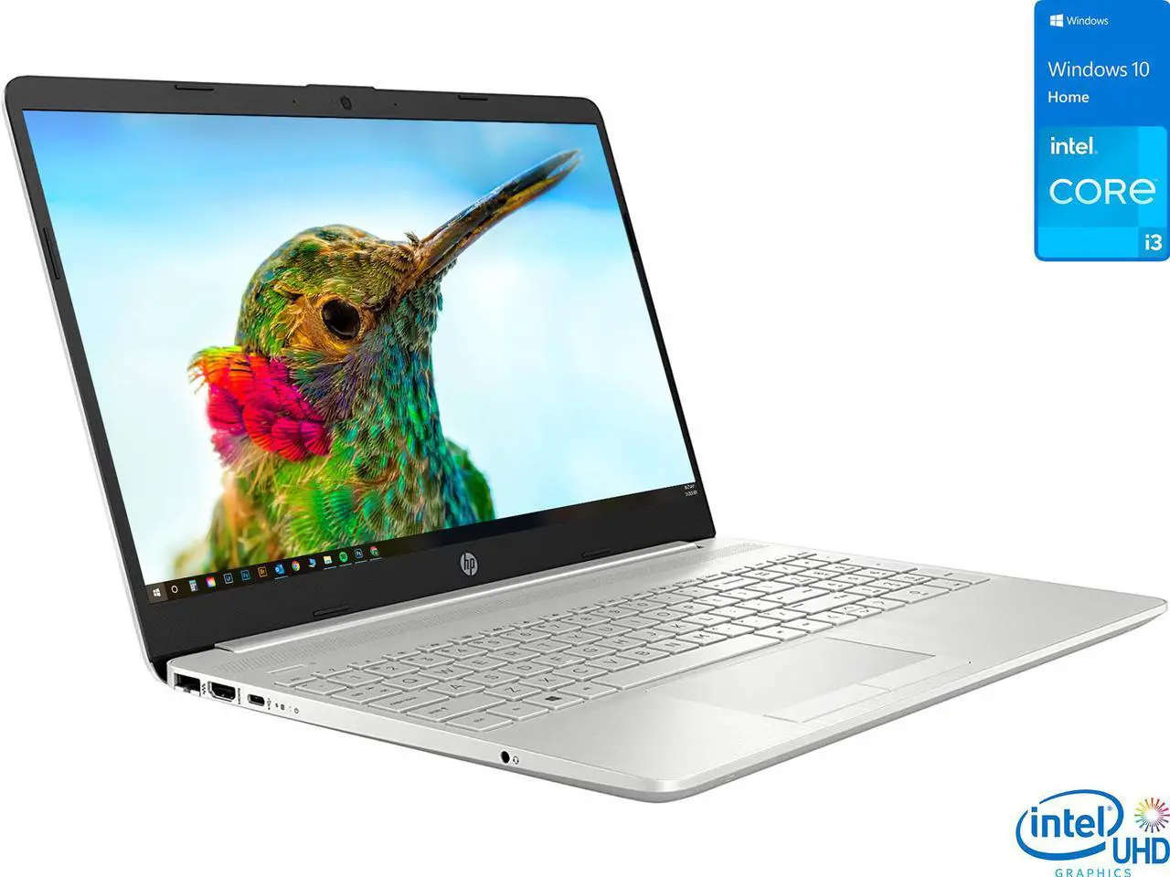 Main image of HP 15 Laptop, 15.6" IPS FHD Display, Intel Core i3-1115G4 Upto 4.1GHz, 16GB RAM, 256GB NVMe SSD, HDMI, Card Reader, Wi-Fi, Bluetooth, Windows 10 Home S