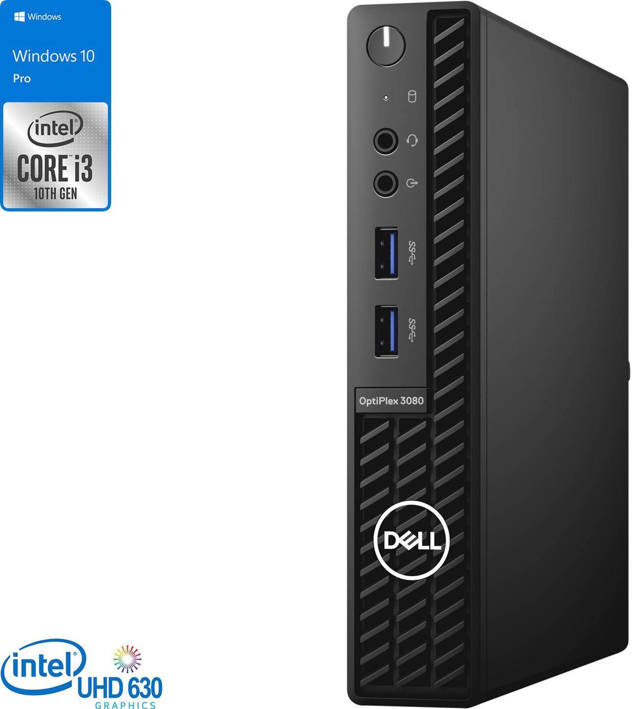 Main image of Dell OptiPlex 3080 Mini PC, Intel Core i3-10105T Upto 3.9GHz, 16GB RAM, 512GB NVMe SSD, HDMI, DisplayPort, Wi-Fi, Bluetooth, Windows 10 Pro