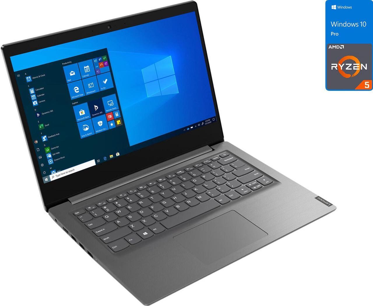 Main image of Lenovo V14 Laptop, 14" FHD Display, AMD Ryzen 5 4500U Upto 4.0GHz, 12GB RAM, 512GB SSD, Vega 6, HDMI, Card Reader, Wi-Fi, Bluetooth, Windows 10 Pro