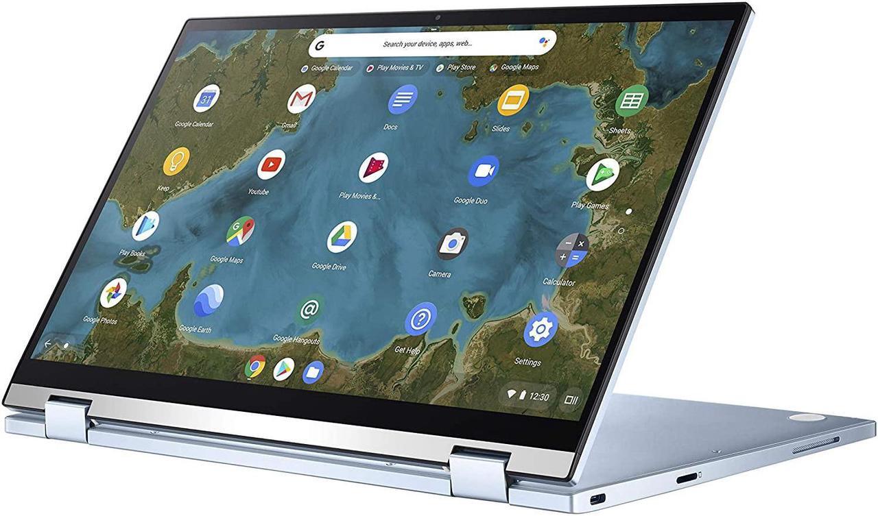 Alt view image 3 of 4 - ASUS Flip C433TA Chromebook, 14" FHD Touch Display, Intel Core m3-8100Y Upto 3.4GHz, 4GB RAM, 64GB eMMC, DisplayPort via USB-C, Card Reader, Wi-Fi, Bluetooth, Chrome OS (C433TA-AB31-CA)