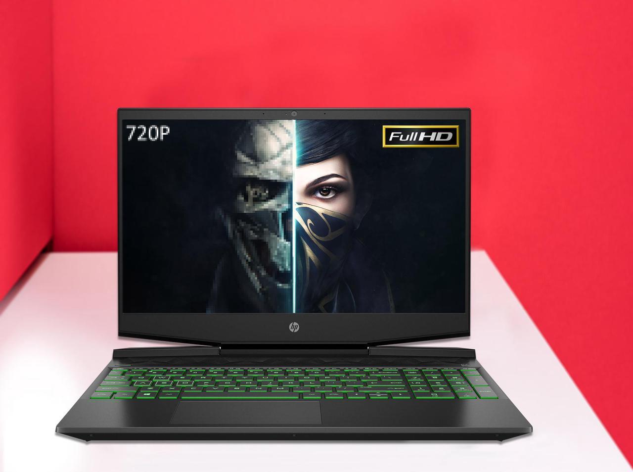 Alt view image 3 of 7 - HP Pavilion 15 Gaming Notebook, 15.6" IPS FHD Display, Intel Core i5-10300H Upto 4.5GHz, 16GB RAM, 512GB NVMe SSD, NVIDIA GeForce GTX 1650, HDMI, DisplayPort via USB-C, Wi-Fi, BT, Windows 10 Pro