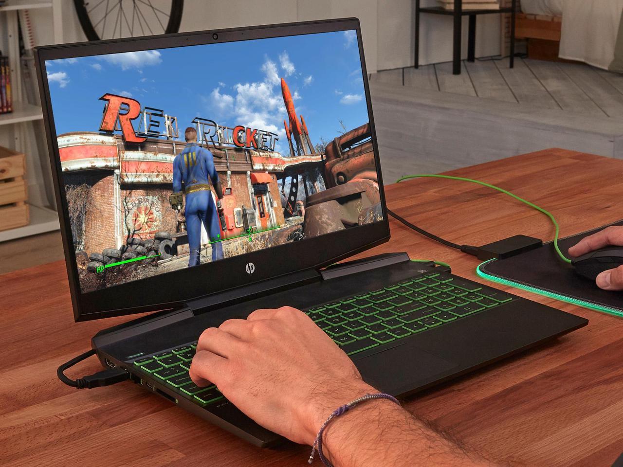 Alt view image 7 of 7 - HP Pavilion 15 Gaming Notebook, 15.6" IPS FHD Display, Intel Core i5-10300H Upto 4.5GHz, 16GB RAM, 512GB NVMe SSD, NVIDIA GeForce GTX 1650, HDMI, DisplayPort via USB-C, Wi-Fi, BT, Windows 10 Pro