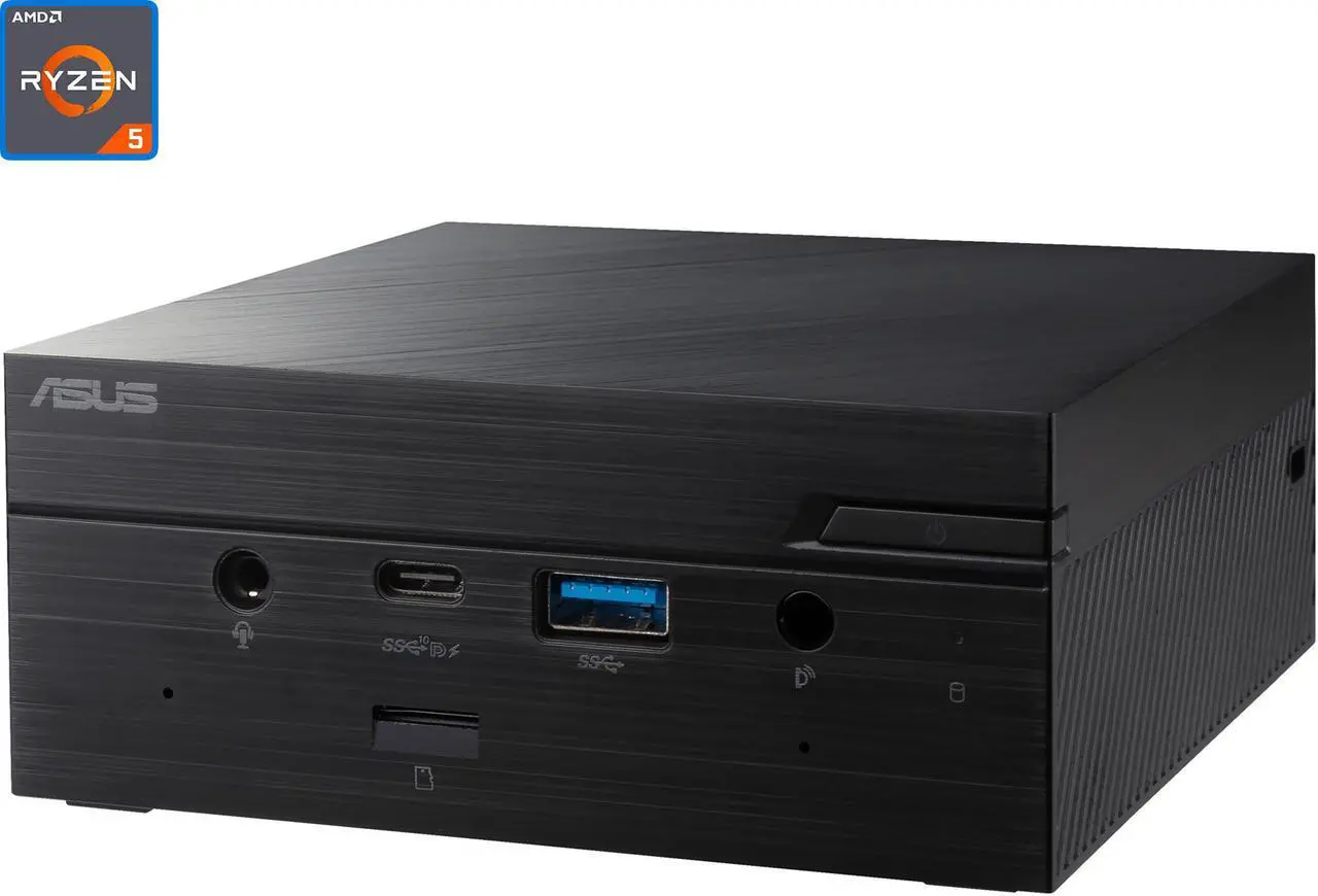 Main image of ASUS PN50 Mini PC, AMD Ryzen 5 4500U Upto 4.0GHz, 8GB RAM, 2TB NVMe SSD, HDMI, DisplayPort, Card Reader, Wi-Fi, Bluetooth, Windows 10 Pro