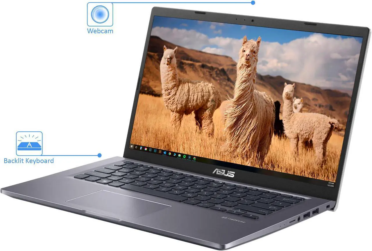 Alt view image 2 of 7 - ASUS VivoBook F Series Laptop, 14" FHD Display, Intel Core i5-1135G7 Upto 4.2GHz, 16GB RAM, 2TB NVMe SSD, HDMI, Card Reader, Wi-Fi, Bluetooth, Windows 10 Pro