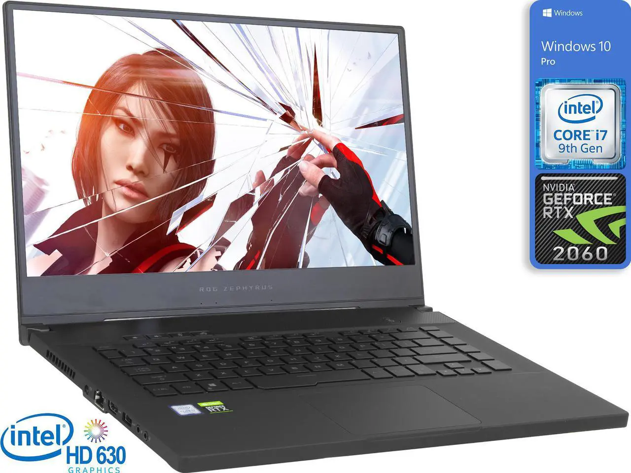 Main image of ASUS ROG GU502GV Gaming Notebook, 15.6" 144Hz FHD Display, Intel Core i7-9750H Upto 4.5GHz, 16GB RAM, 512GB NVMe SSD, NVIDIA GeForce RTX 2060, HDMI, DisplayPort via USB-C, Windows 10 Pro