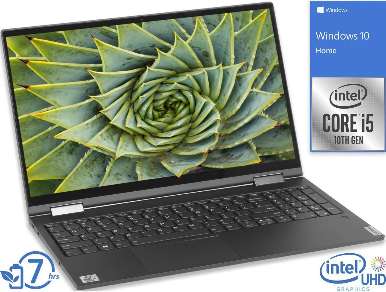 Alt view image 2 of 7 - Lenovo Yoga C740 2-in-1, 15.6" IPS FHD Touch Display, Intel Core i5-10210U Upto 4.2GHz, 12GB RAM, 256GB NVMe SSD, Wi-Fi, Bluetooth, Windows 10 Pro