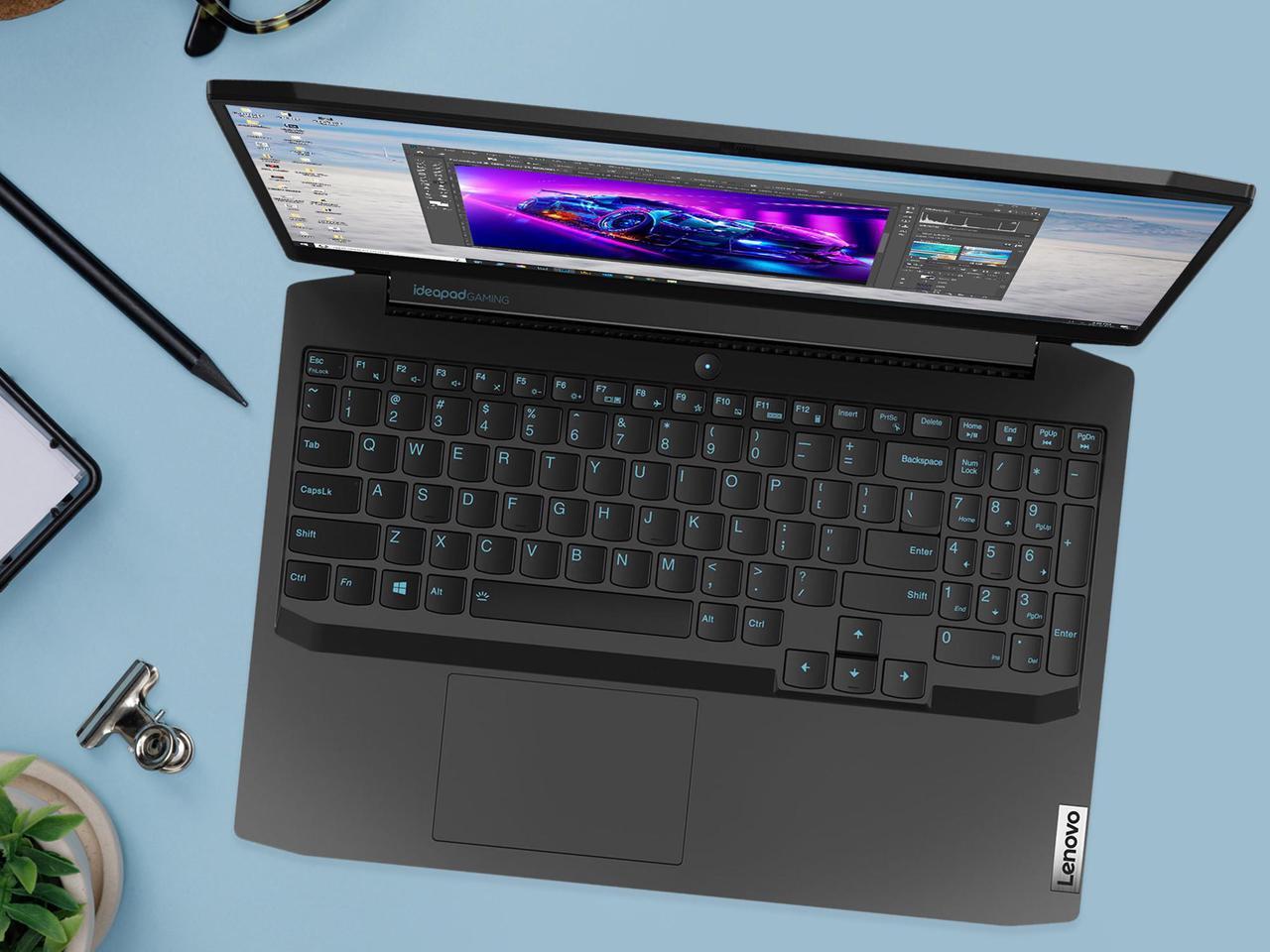 Alt view image 7 of 7 - Lenovo IdeaPad 3 Gaming Notebook, 15.6" 120Hz FHD Display, AMD Ryzen 7 4800H Upto 4.2GHz, 16GB RAM, 512GB NVMe SSD, NVIDIA GeForce GTX 1650 Ti, HDMI, Wi-Fi, Bluetooth, Windows 10 Pro