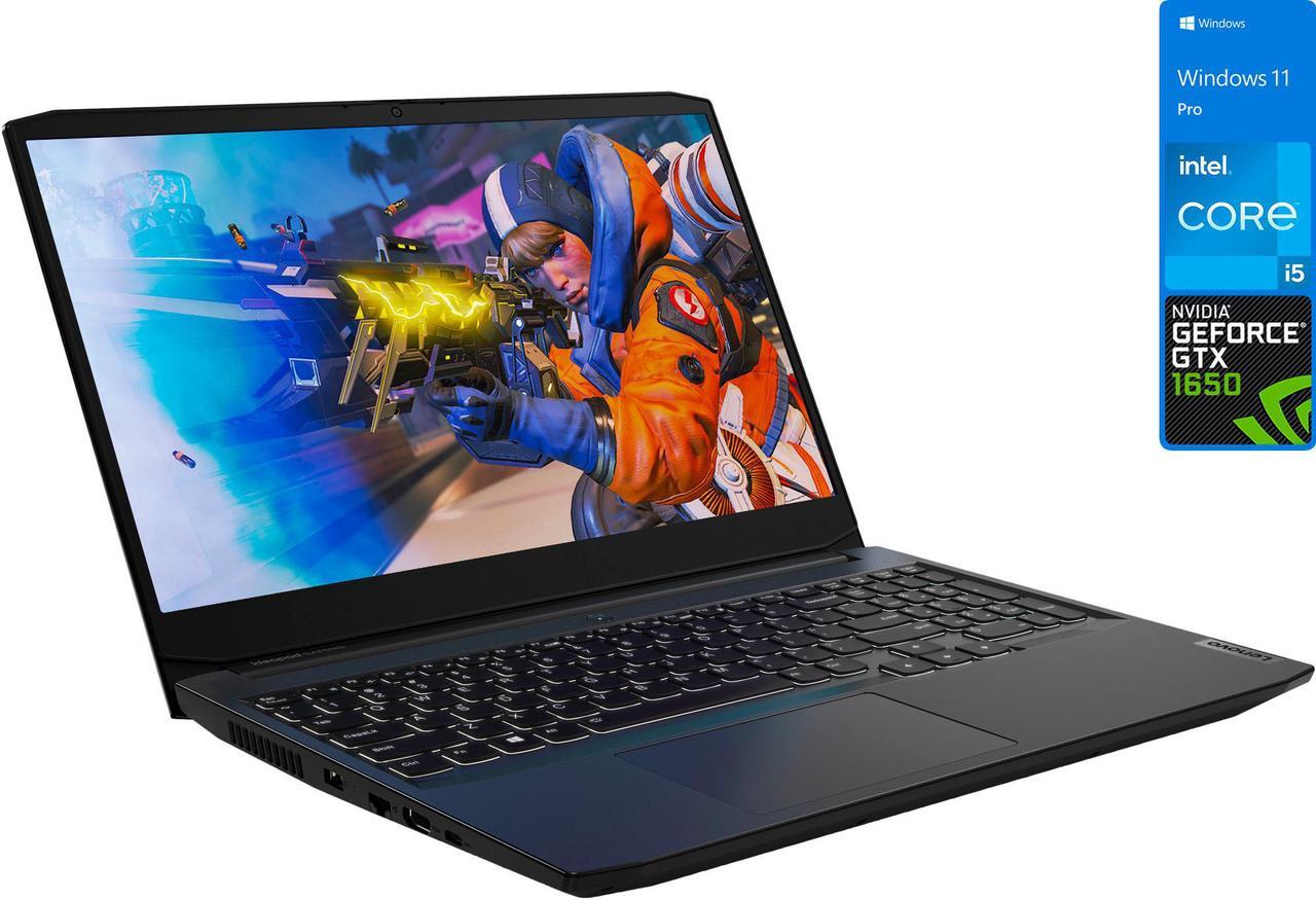 Main image of Lenovo IdeaPad 3i Gaming Laptop, 15.6" 120Hz FHD Display, Intel Core i5-11300H Upto 4.4GHz, 8GB RAM, 1TB NVMe SSD, NVIDIA GeForce GTX 1650, HDMI, Wi-Fi, Bluetooth, Windows 11 Pro