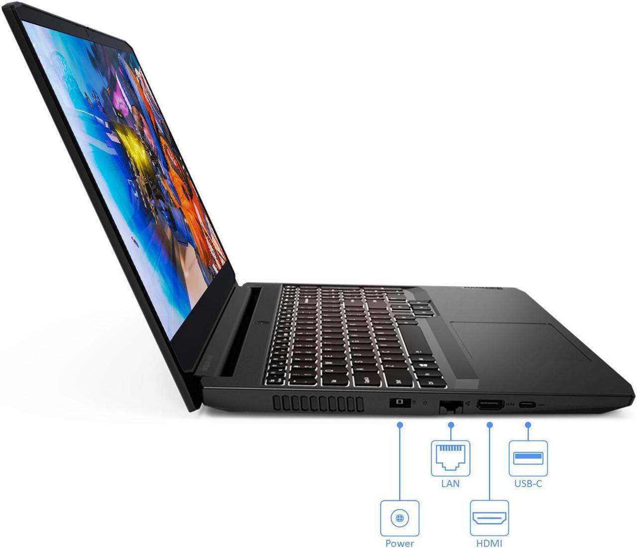 Alt view image 5 of 7 - Lenovo IdeaPad 3i Gaming Laptop, 15.6" 120Hz FHD Display, Intel Core i5-11300H Upto 4.4GHz, 8GB RAM, 1TB NVMe SSD, NVIDIA GeForce GTX 1650, HDMI, Wi-Fi, Bluetooth, Windows 11 Pro