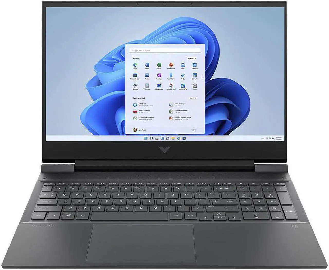 Main image of HP Victus 15 Gaming Laptop, 15.6" 144Hz FHD Display, AMD Ryzen 7 5800H Upto 4.4GHz, 16GB RAM, 512GB NVMe SSD, NVIDIA GeForce RTX 3050 Ti, HDMI, DisplayPort via USB-C, Wi-Fi, Bluetooth, Windows 11 Pro