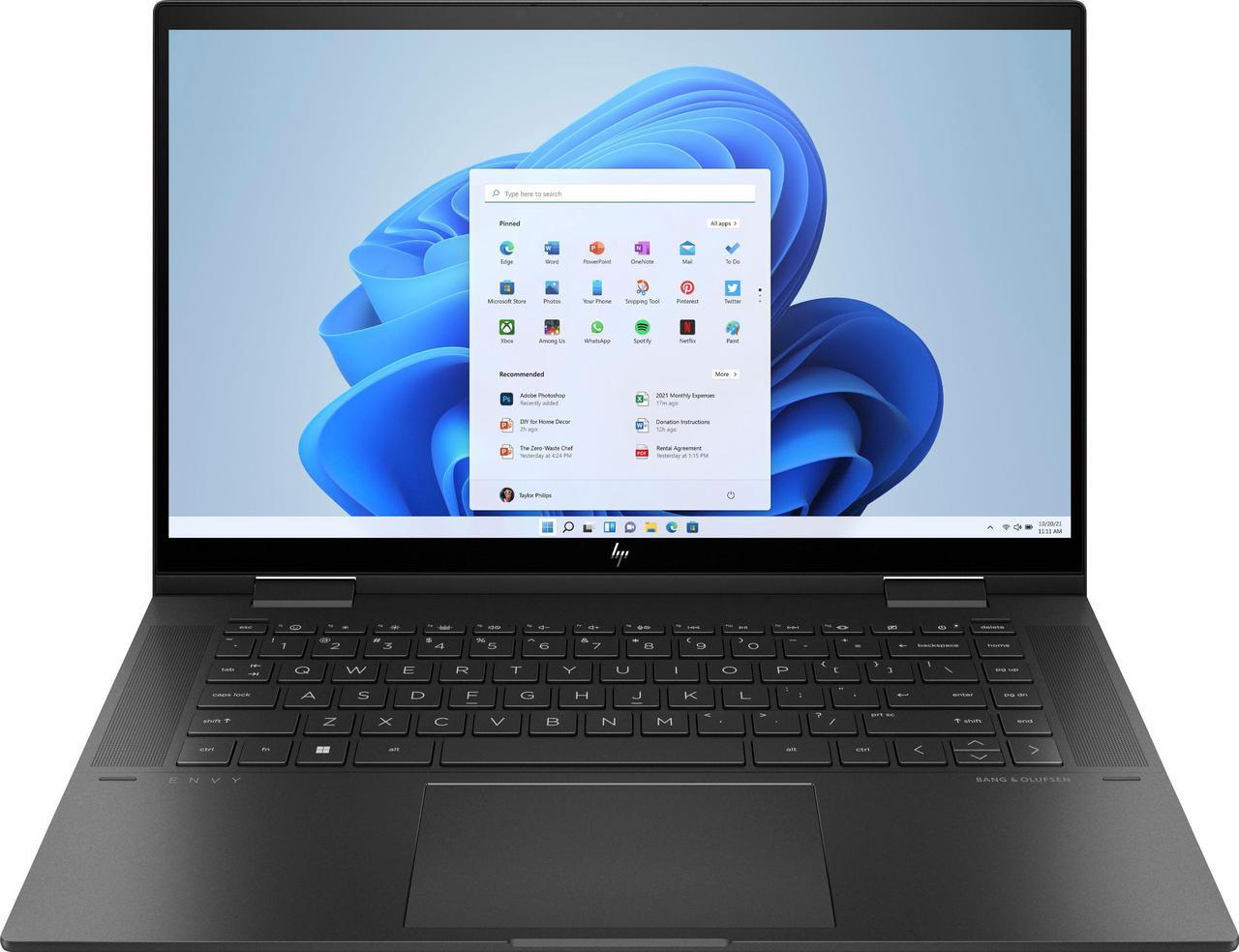 Main image of HP ENVY x360 2-in-1, 15.6" IPS FHD Touch Display, AMD Ryzen 5 5625U Upto 4.3GHz, 32GB RAM, 2TB NVMe SSD, Vega 6, HDMI, DIsplayPort via USB-C, Card Reader, Wi-Fi, Bluetooth, Windows 11 Pro