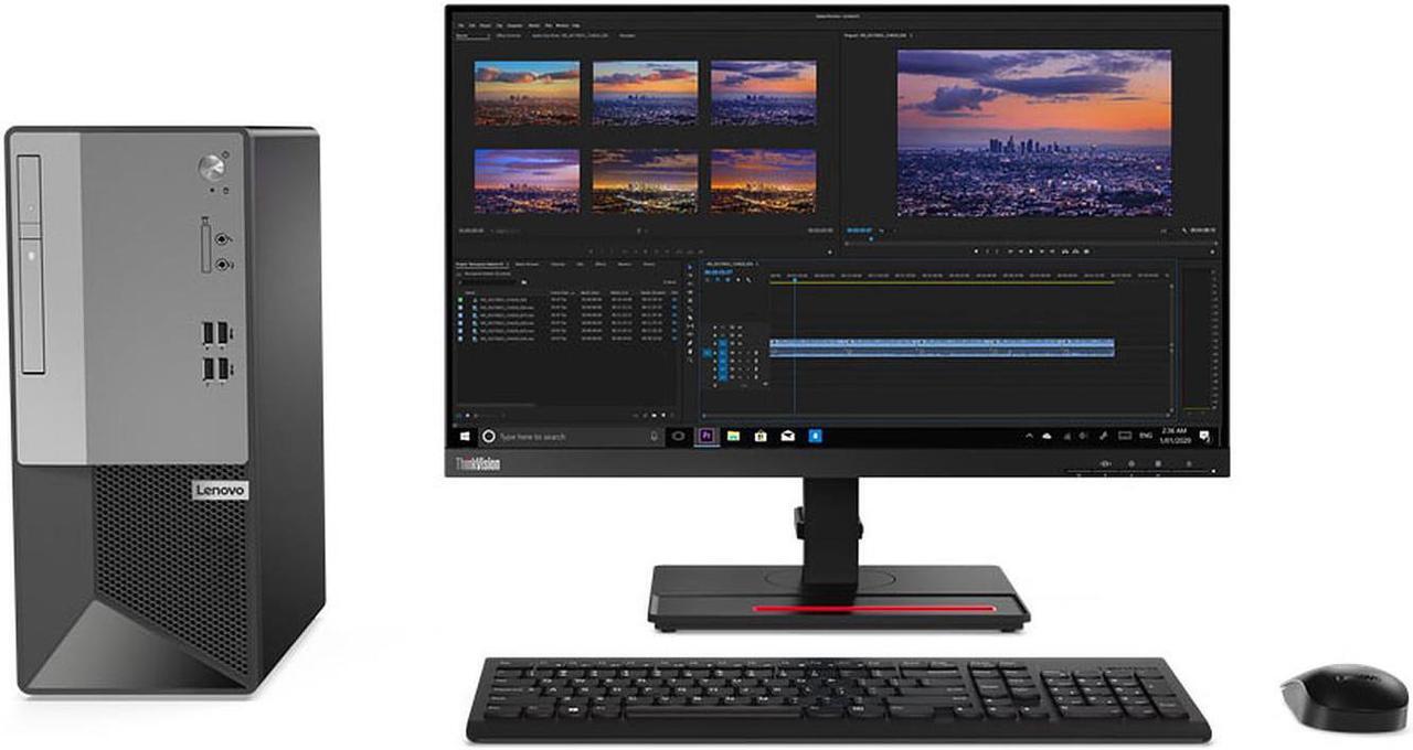 Alt view image 5 of 7 - Lenovo V50t G2 Desktop, Intel Core i7-11700 Upto 4.9GHz, 32GB RAM, 512GB NVMe SSD + 1TB HDD, DVDRW, VGA, HDMI, DisplayPort, Windows 11 Pro