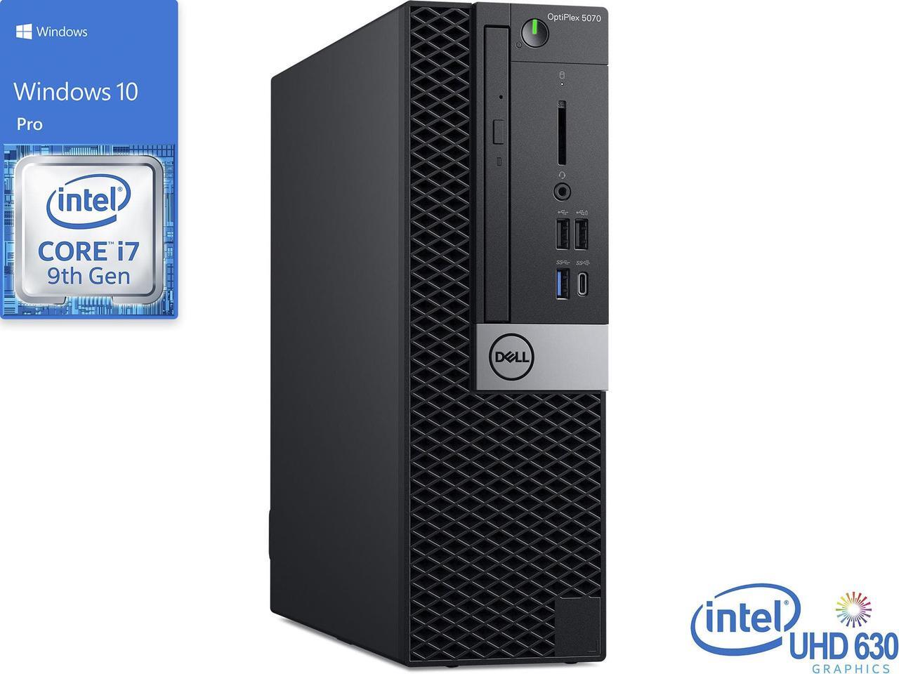 Alt view image 2 of 7 - Dell OptiPlex 5070 Desktop, Intel Core i7-9700 Upto 4.7GHz, 8GB RAM, 1TB NVMe SSD, DVDRW, DisplayPort, Wi-Fi, Bluetooth, Windows 10 Pro
