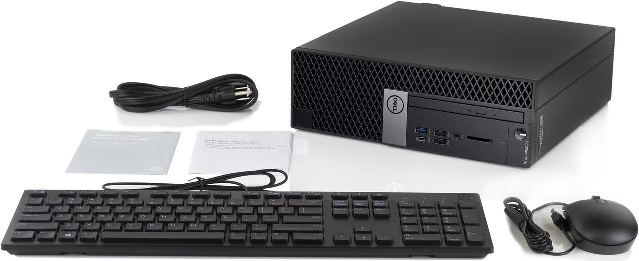 Alt view image 7 of 7 - Dell OptiPlex 5070 Desktop, Intel Core i7-9700 Upto 4.7GHz, 8GB RAM, 1TB NVMe SSD, DVDRW, DisplayPort, Wi-Fi, Bluetooth, Windows 10 Pro