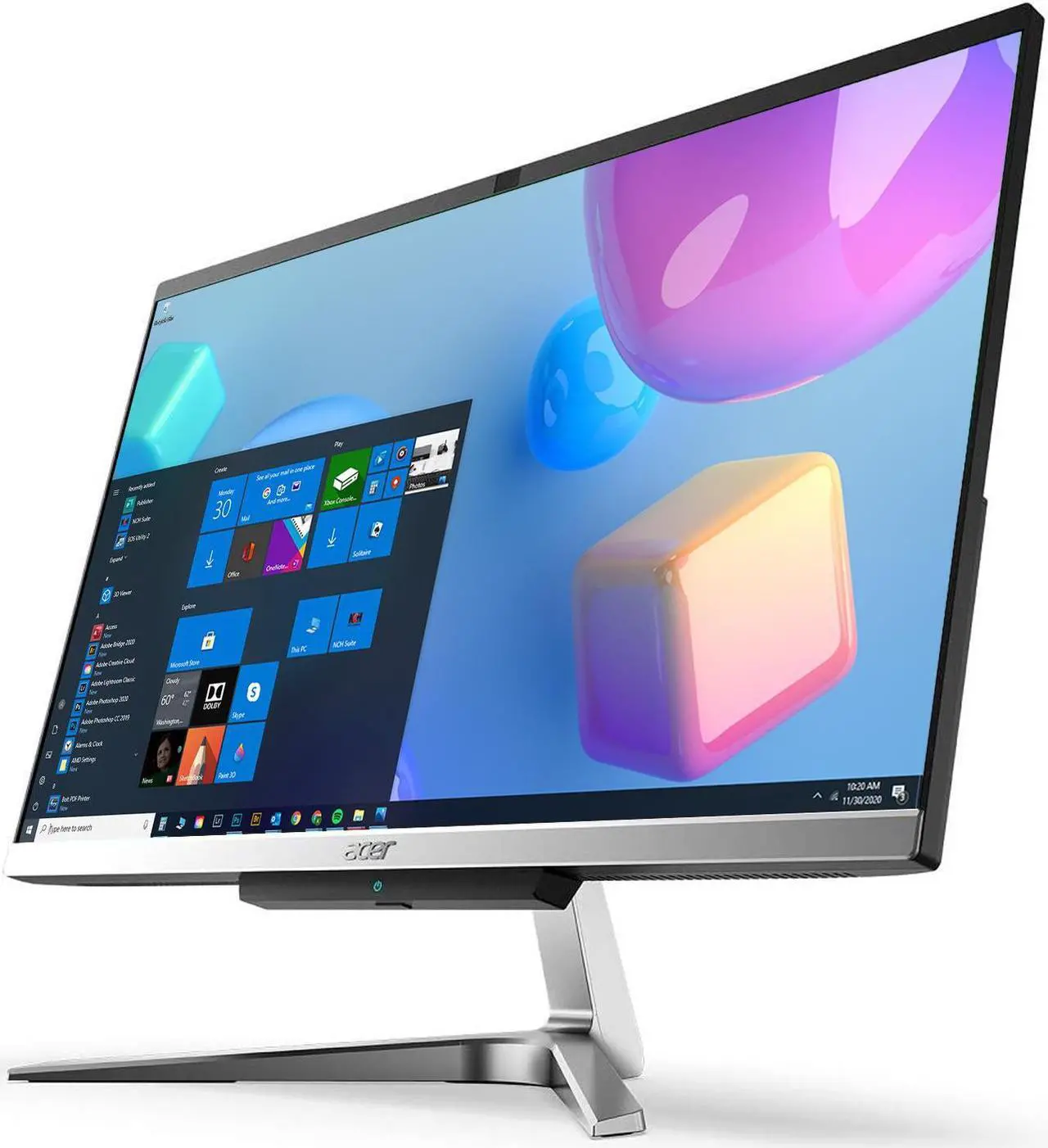 Alt view image 2 of 7 - Acer Aspire C24 All-in-One, 23.8" FHD Display, Intel Core i3-1005G1 Upto 3.4GHz, 16GB RAM, 1TB NVMe SSD, HDMI, Wi-Fi, Bluetooth, Windows 10 Pro