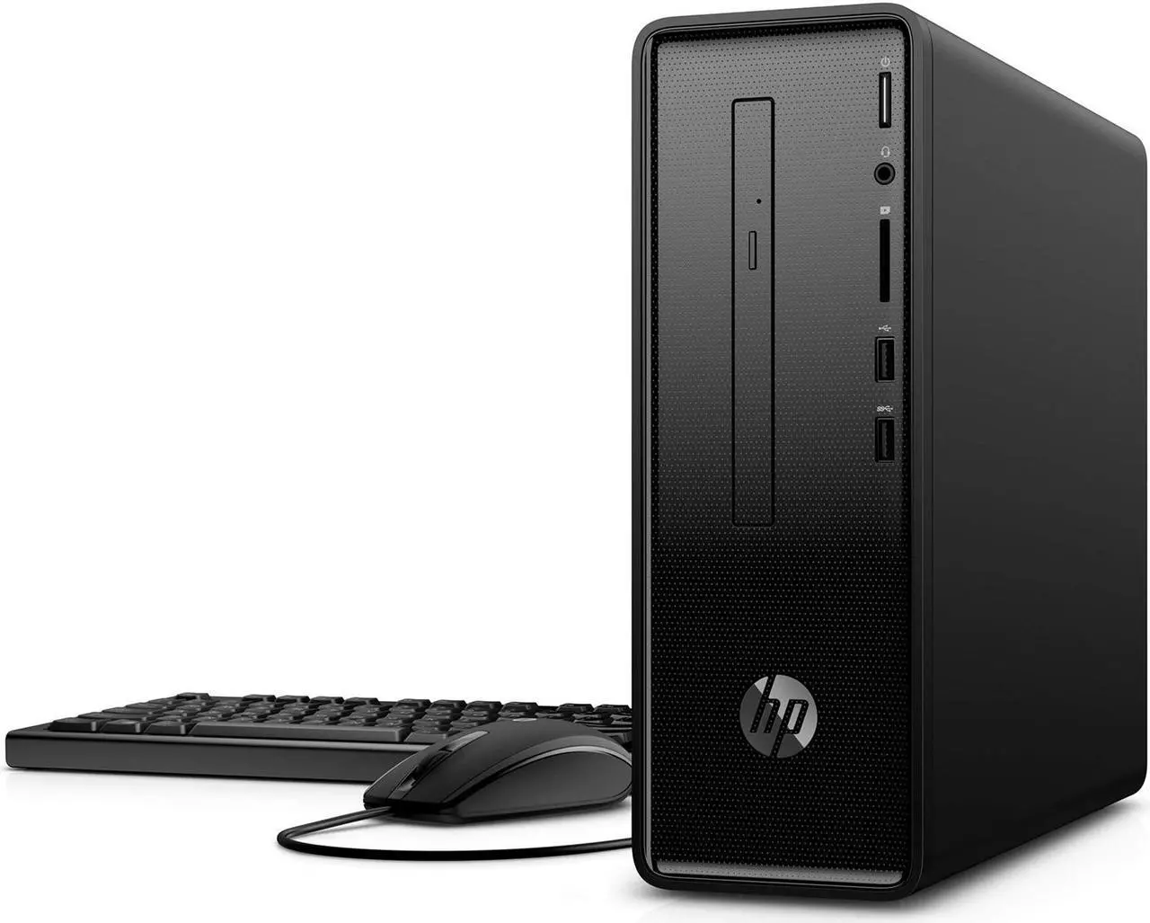 Alt view image 7 of 7 - HP Slimline 290 Desktop, AMD A4-A4-9125 Upto 2.6GHz, 16GB RAM, 512GB SSD, DVDRW, HDMI, VGA, Card Reader, Wi-Fi, Bluetooth, Windows 10 Pro