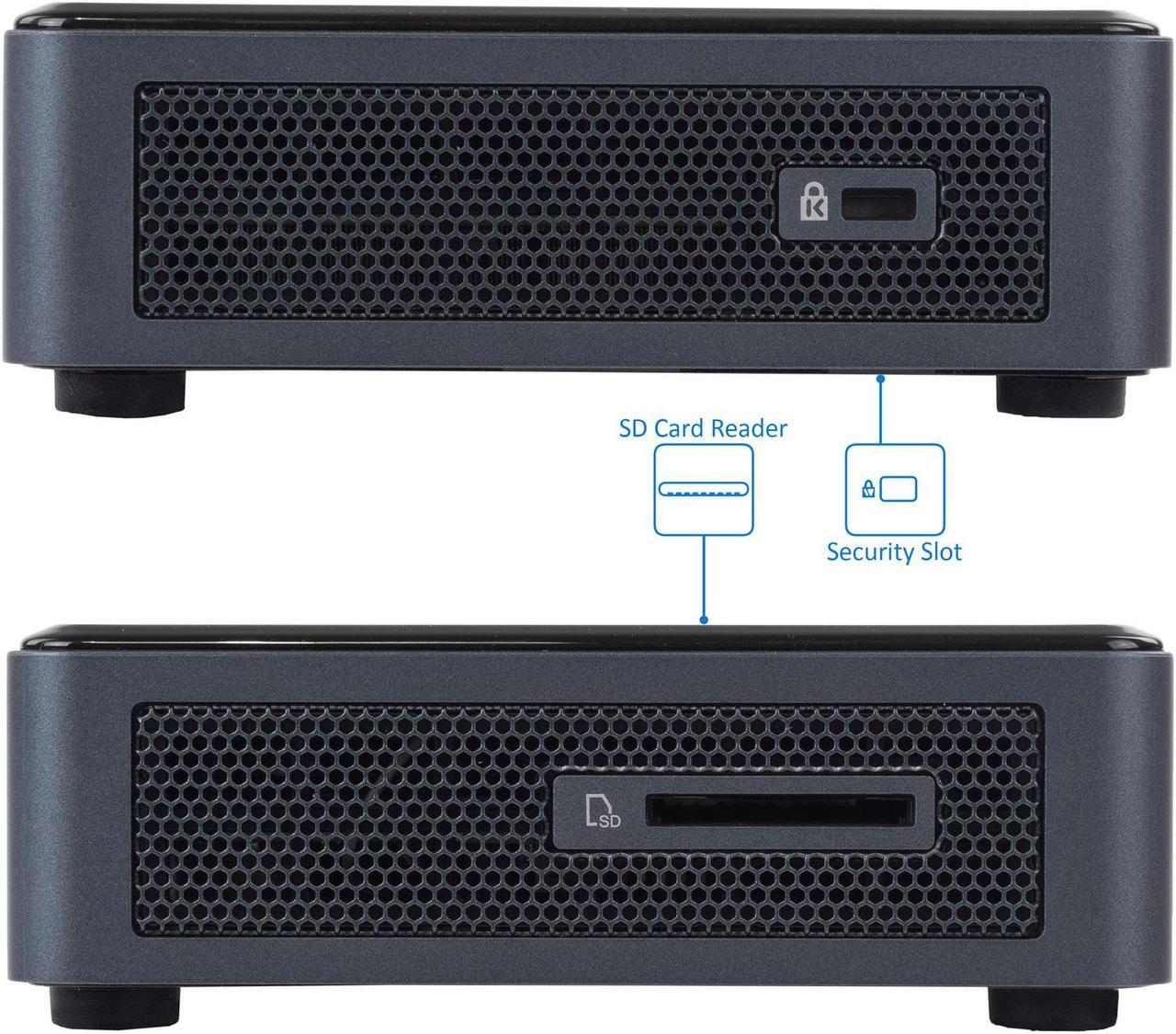 Alt view image 5 of 7 - Intel NUC10i7FNK Mini PC, Intel Core i7-10710U Upto 4.7GHz, 32GB RAM, 1TB NVMe SSD, HDMI, Thunderbolt, Card Reader, Wi-Fi, Bluetooth, Windows 10 Pro