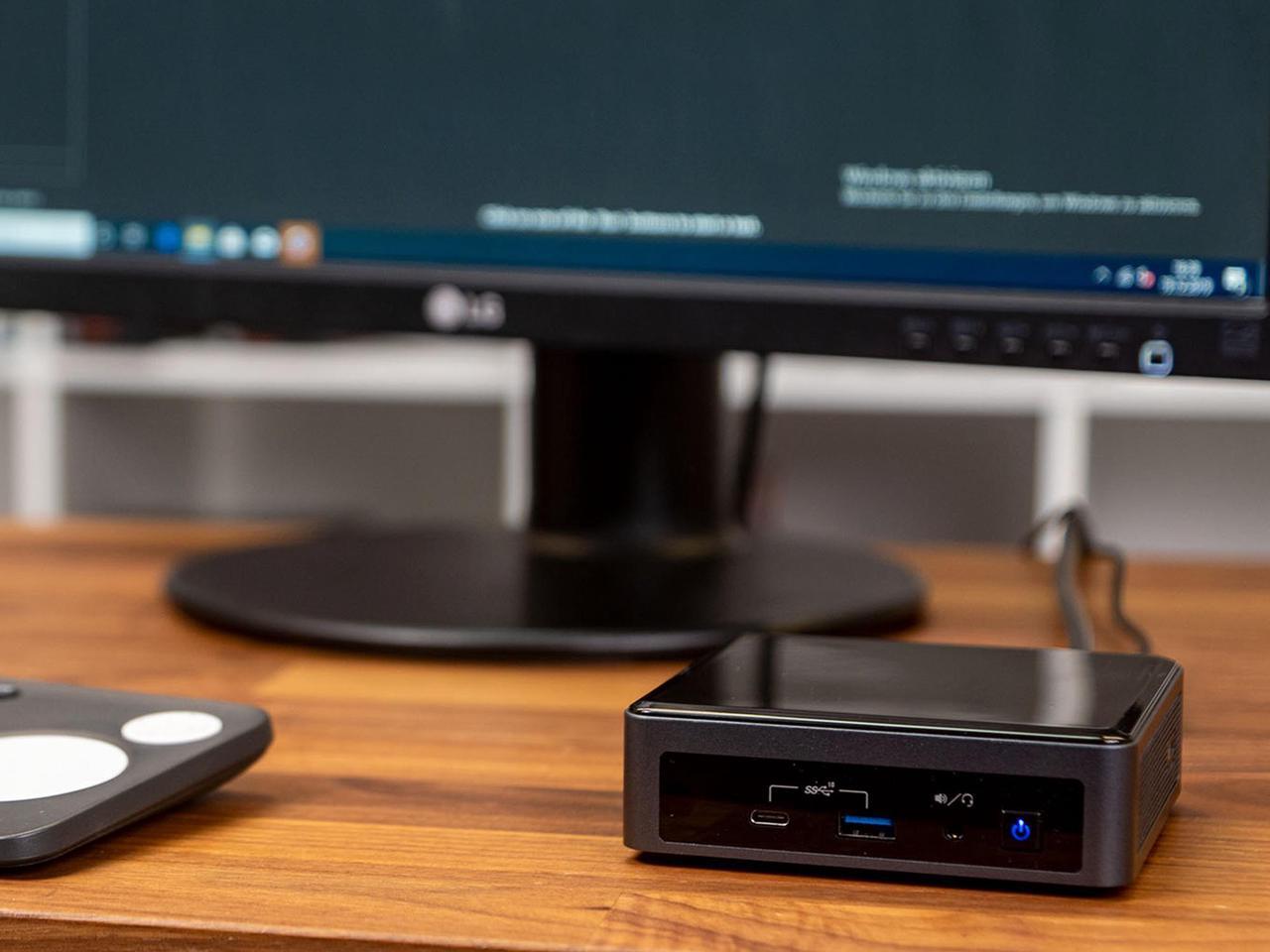 Alt view image 6 of 7 - Intel NUC10i7FNK Mini PC, Intel Core i7-10710U Upto 4.7GHz, 32GB RAM, 1TB NVMe SSD, HDMI, Thunderbolt, Card Reader, Wi-Fi, Bluetooth, Windows 10 Pro