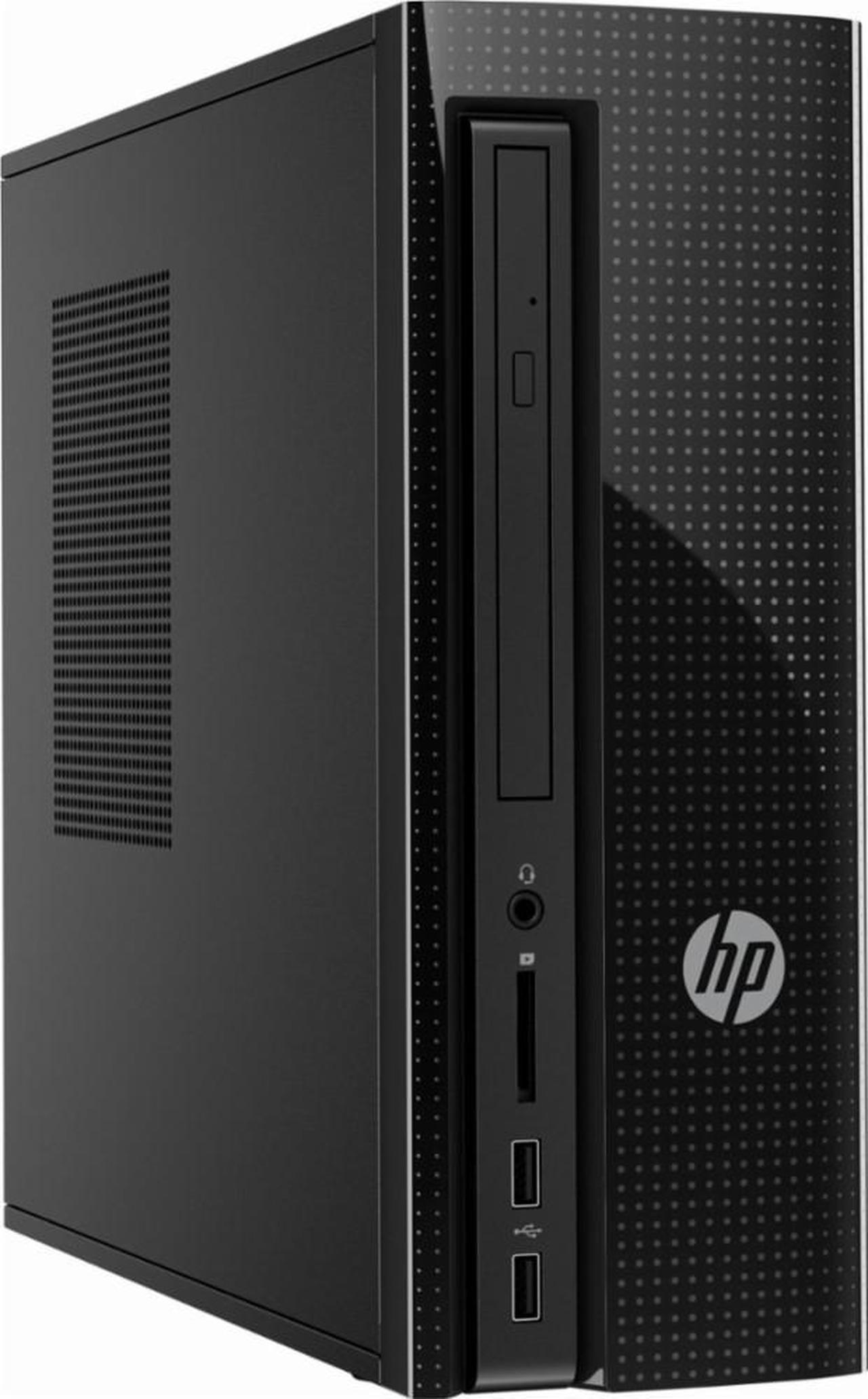 Main image of HP Slimline 270 SFF Desktop, Intel Core i3-7100 3.9GHz, 8GB DDR4, 256GB SSD, DVD-RW, Wifi, Bluetooth, Dual Monitor Capable, Windows 10 Professional 64Bit