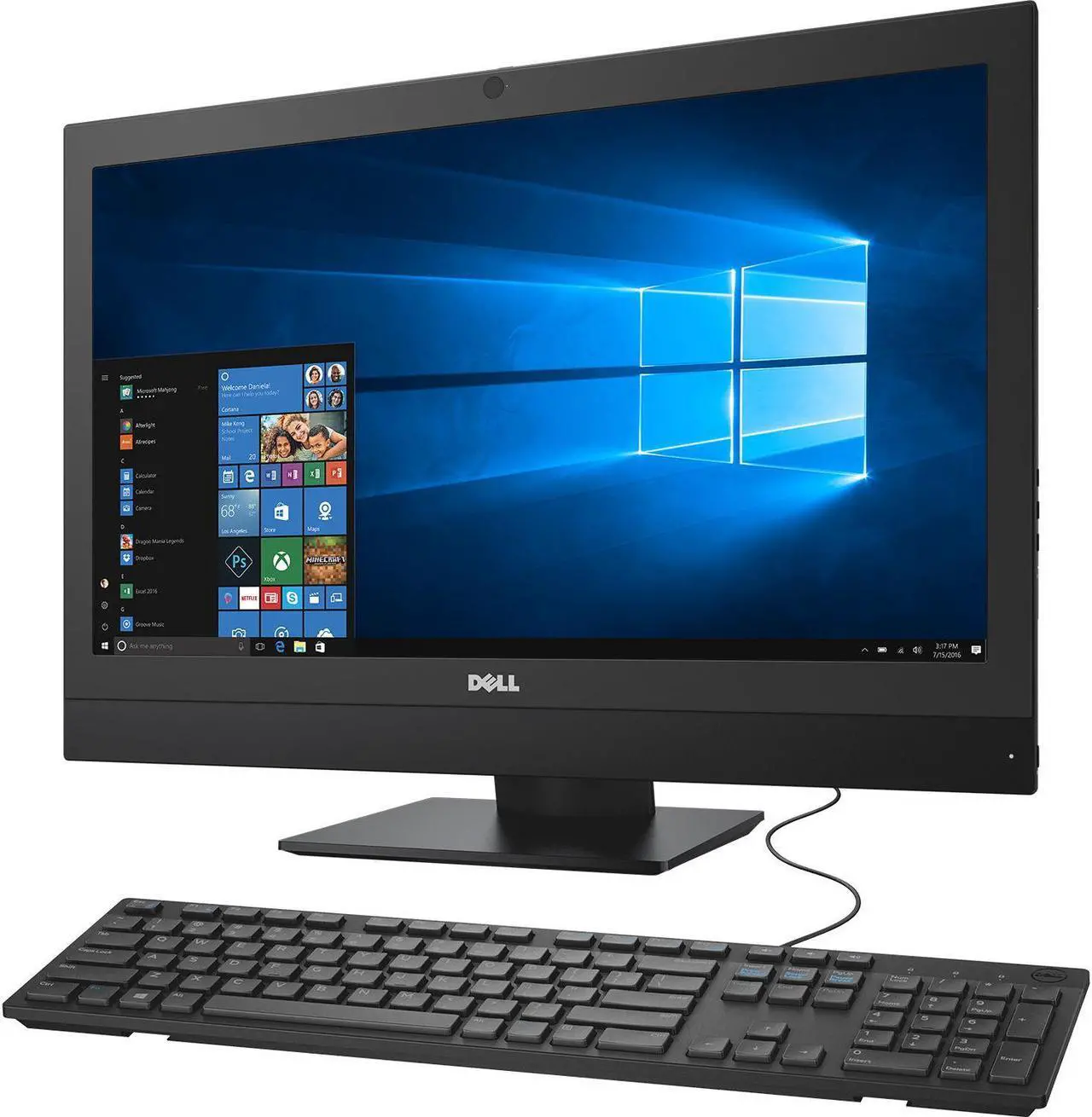 Alt view image 3 of 5 - Dell OptiPlex 7450 All-in-One Desktop PC, 23.8" FHD Display, Intel Core i7-7700 Upto 4.2GHz, 16GB RAM, 512GB SSD + 1TB HDD, Windows 10 Pro