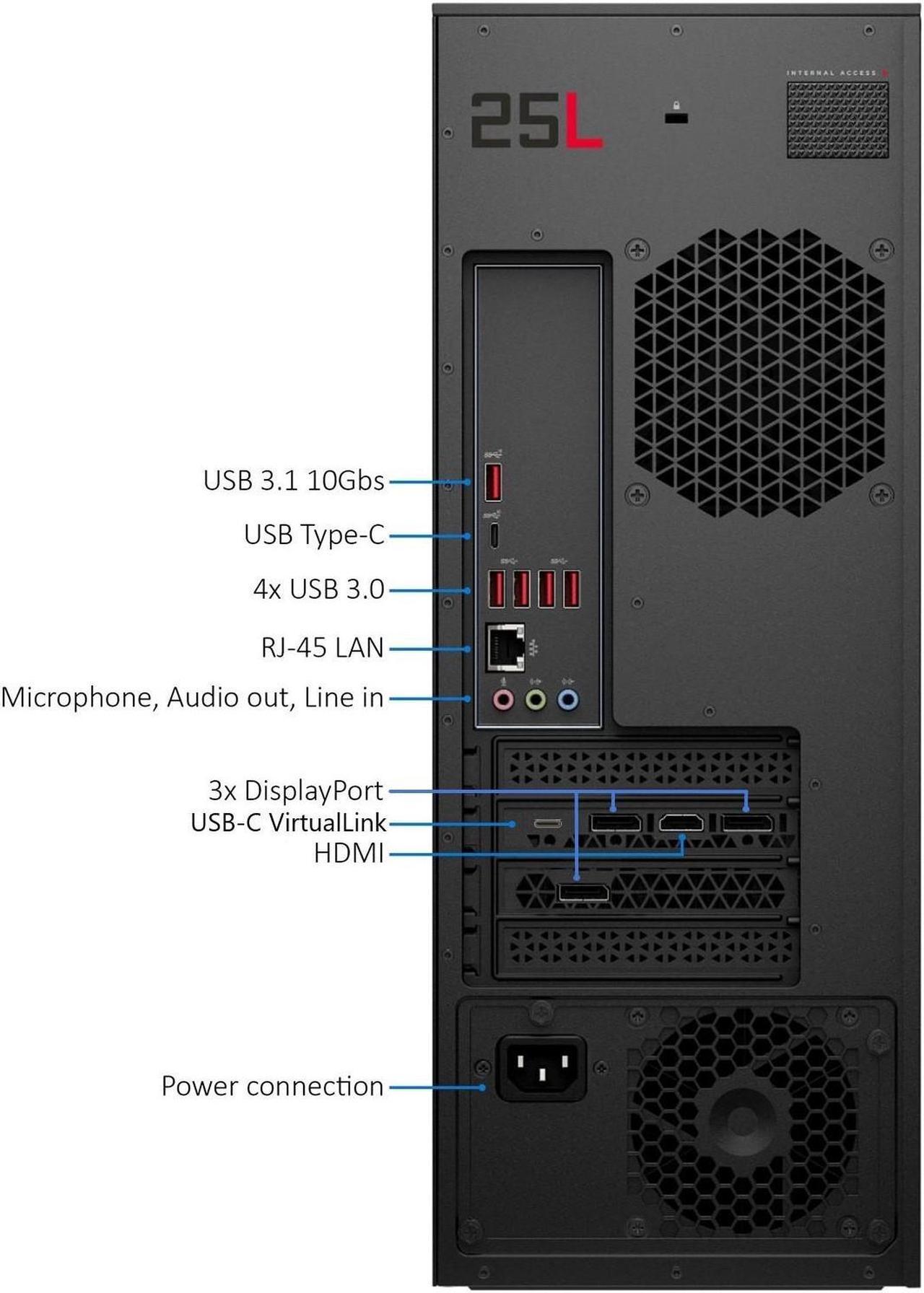 Alt view image 4 of 5 - HP OMEN Obelisk 875 Gaming Desktop PC, Intel Core i7-8700 Upto 4.6GHz, 16GB RAM, 256GB SSD + 2TB HDD, NVIDIA GeForce RTX 2080, Windows 10 Home (4NM66AA)