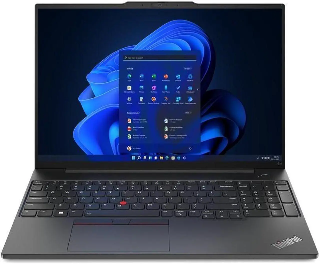 Main image of Lenovo ThinkPad E16 Laptop, 16" FHD+ Display, AMD Ryzen 7 7730U Upto 4.5GHz, 16GB RAM, 2TB SSD, Backlit keys, Windows 11 Pro