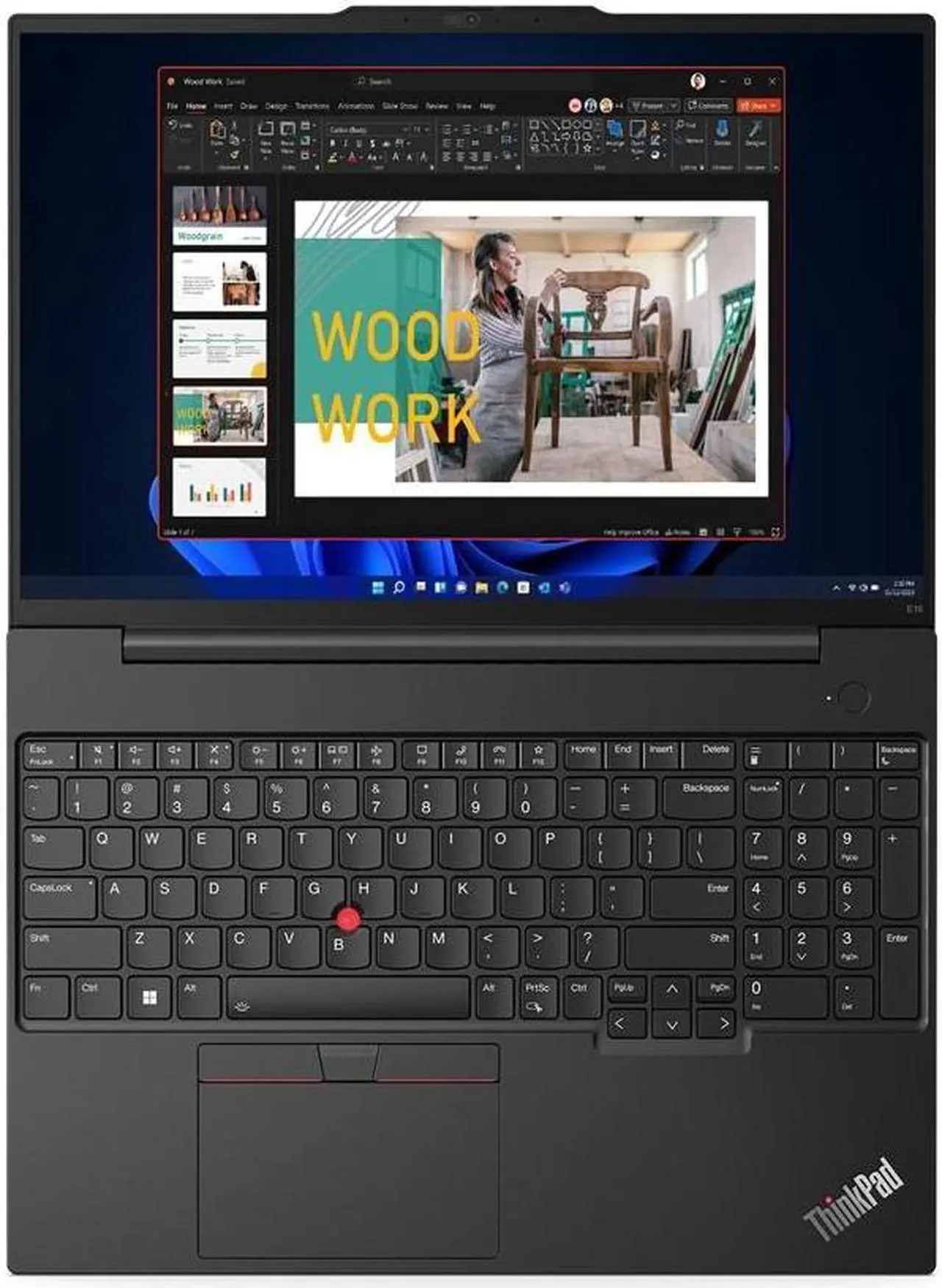 Alt view image 4 of 4 - Lenovo ThinkPad E16 Laptop, 16" FHD+ Display, AMD Ryzen 7 7730U Upto 4.5GHz, 16GB RAM, 2TB SSD, Backlit keys, Windows 11 Pro